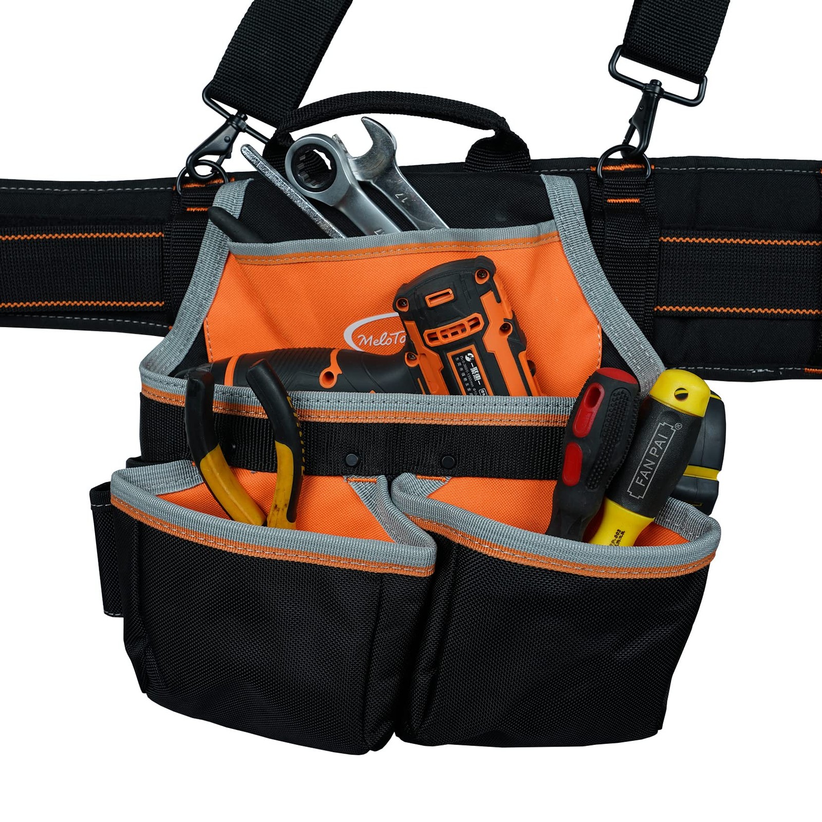 Pro Framer Combo System Tool Belt With Suspenders Construction Tool Pouch Builde
