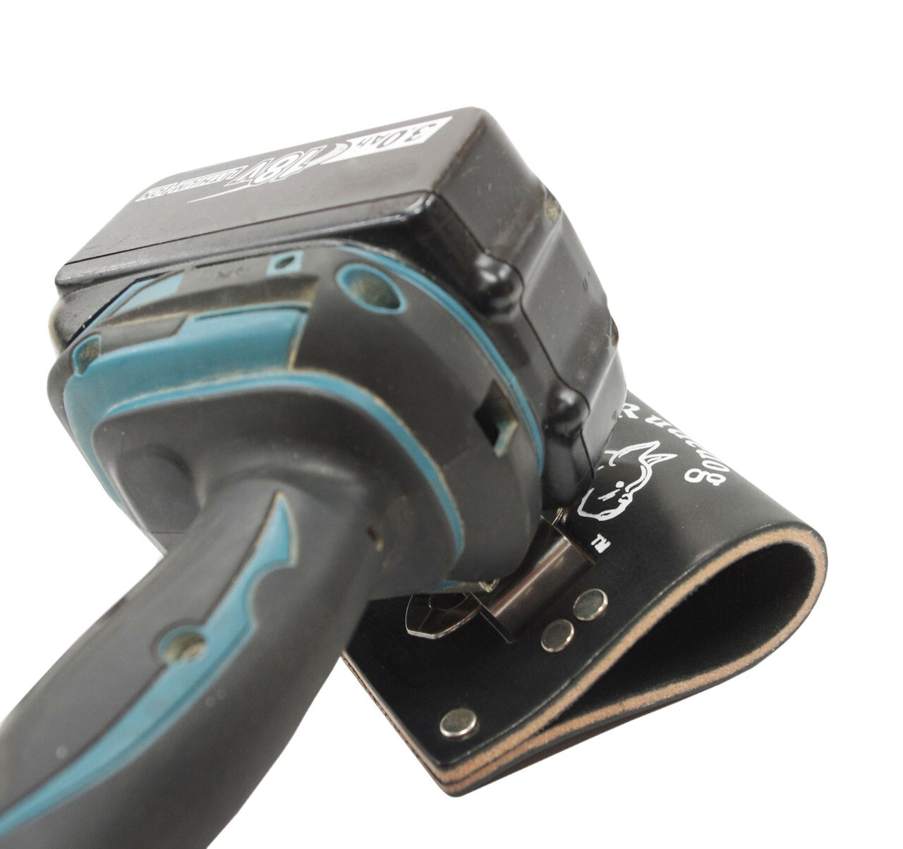 Rudedog USA Impact Driver & Drill Holder #3015– Heavy-Duty Black Harness Leather