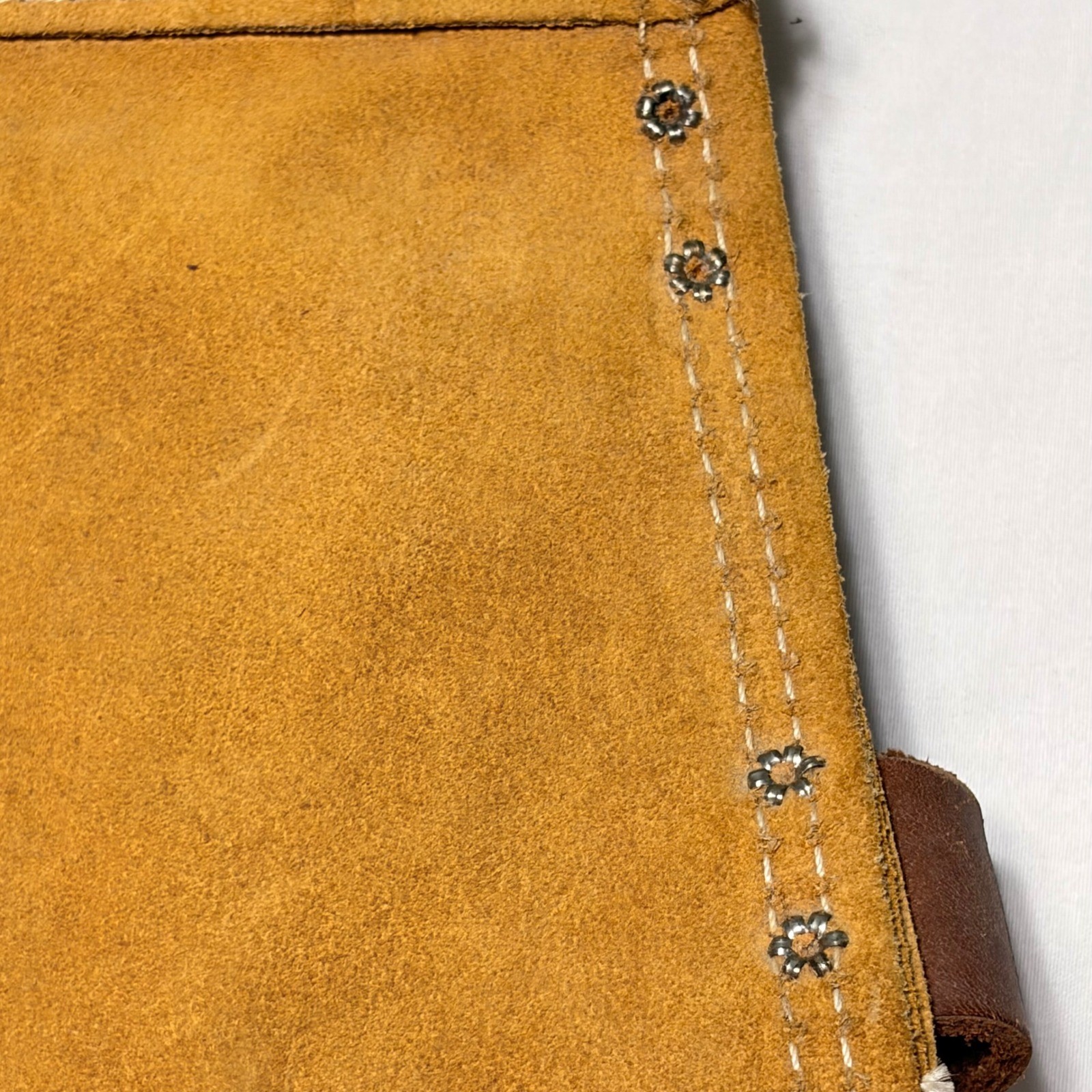 Nicholas Work Gear 823CSP Heavy Suede Cowhide Tool Pouch Tan Made in USA