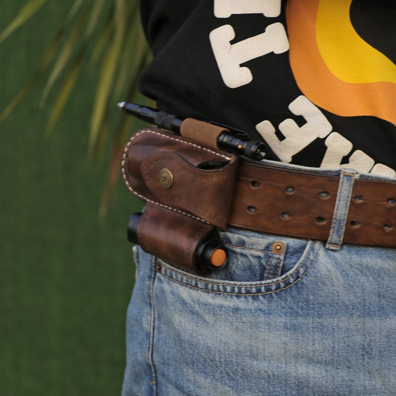 TOURBON 3-in-1 Tools Belt Holster for Knife/Flashlight/Pencil US-Special offer