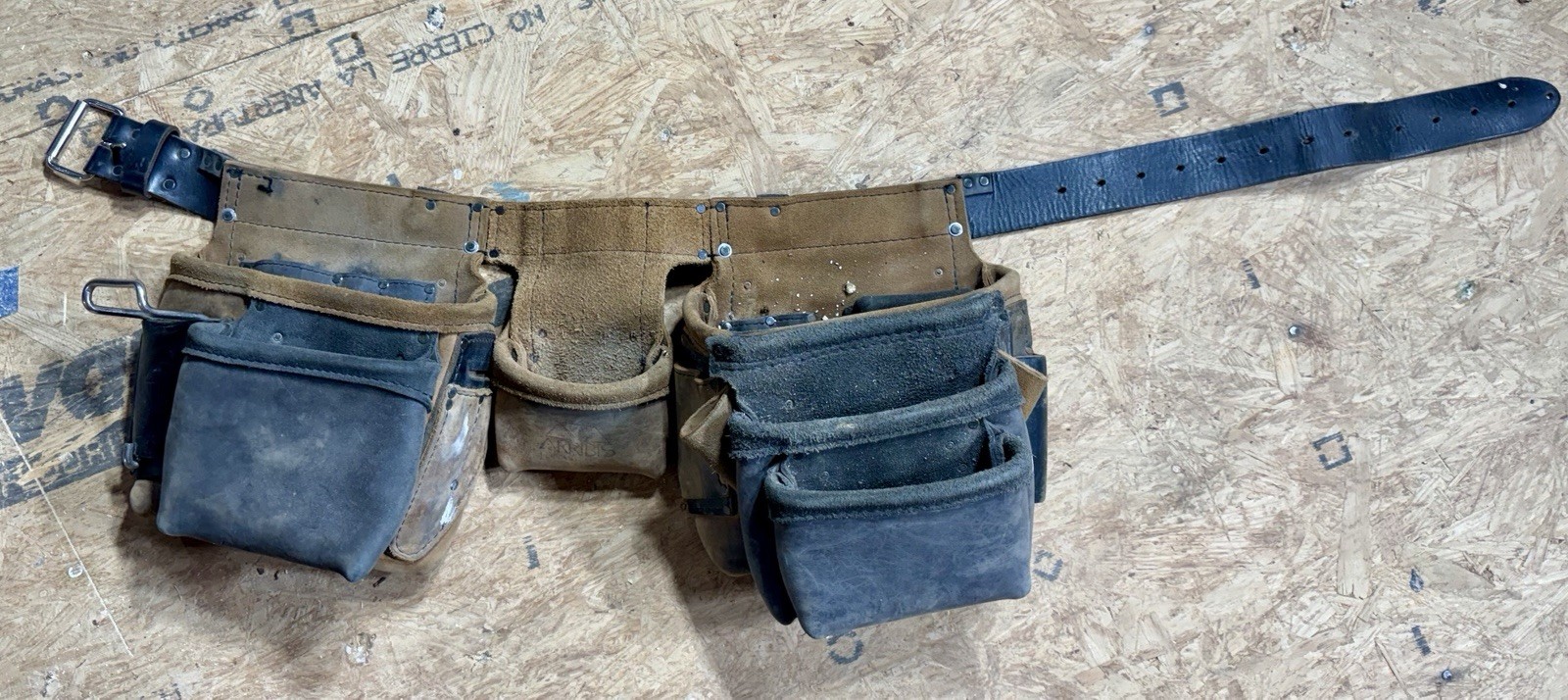 Akribis Leather Trimmer Framer Tool Belt Brown adjustable waist occidental