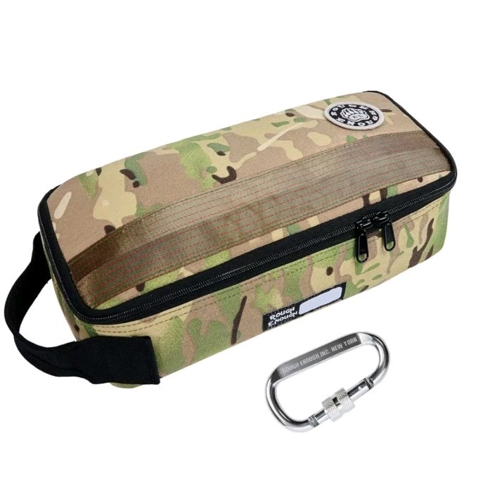 Rough Enough 12” Small Tool Bag Heavy-Duty Zippered Organizer Camo New