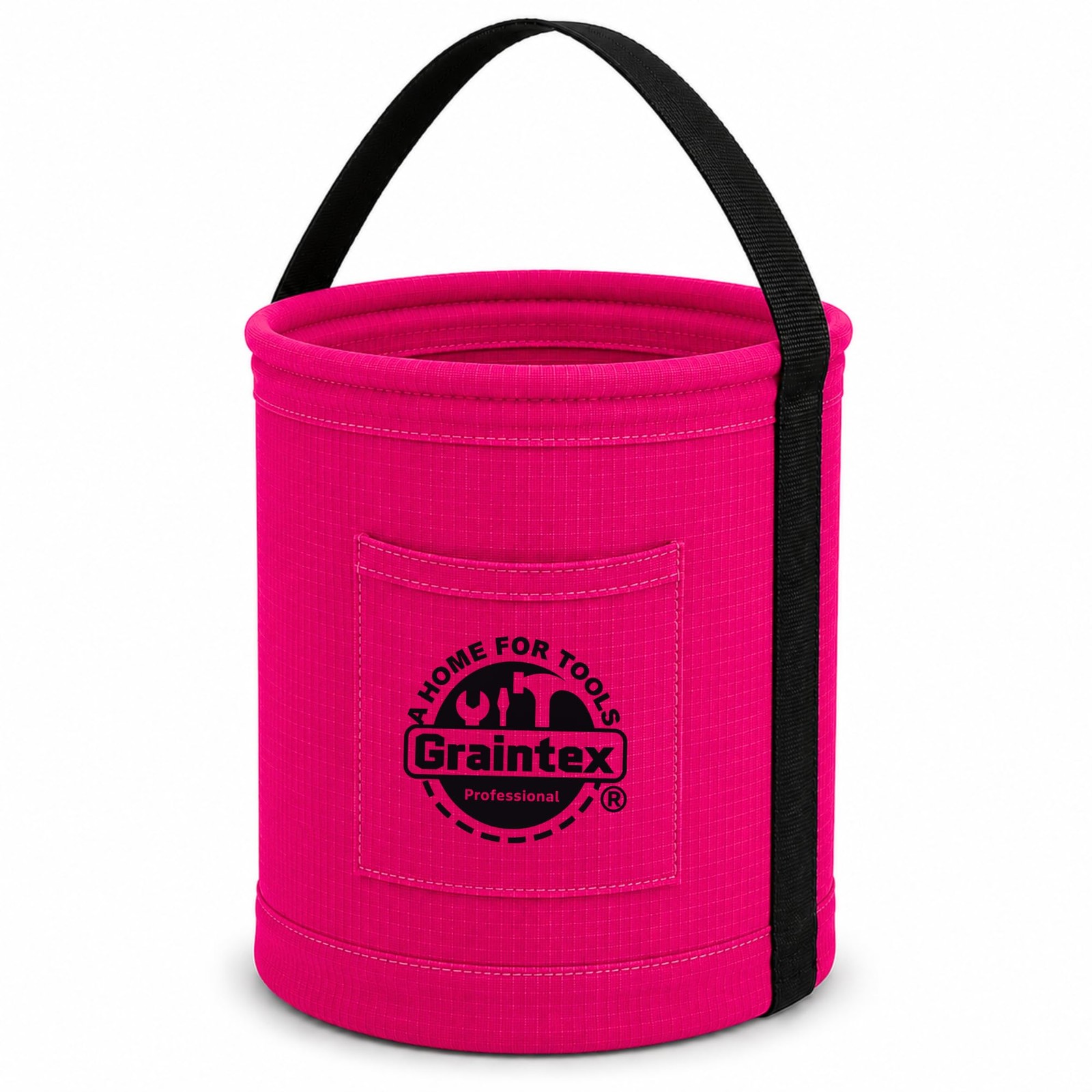 Graintex Canvas Utility Bucket 12″x15″, Round Tool Bucket, Reinforced Base & …