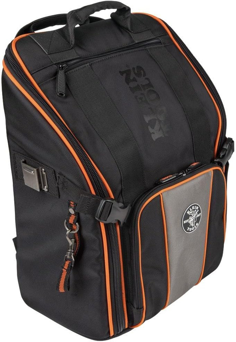 Tradesman Pro 21-Pocket Tool Backpack Kit with Tumbler & Key-Chain