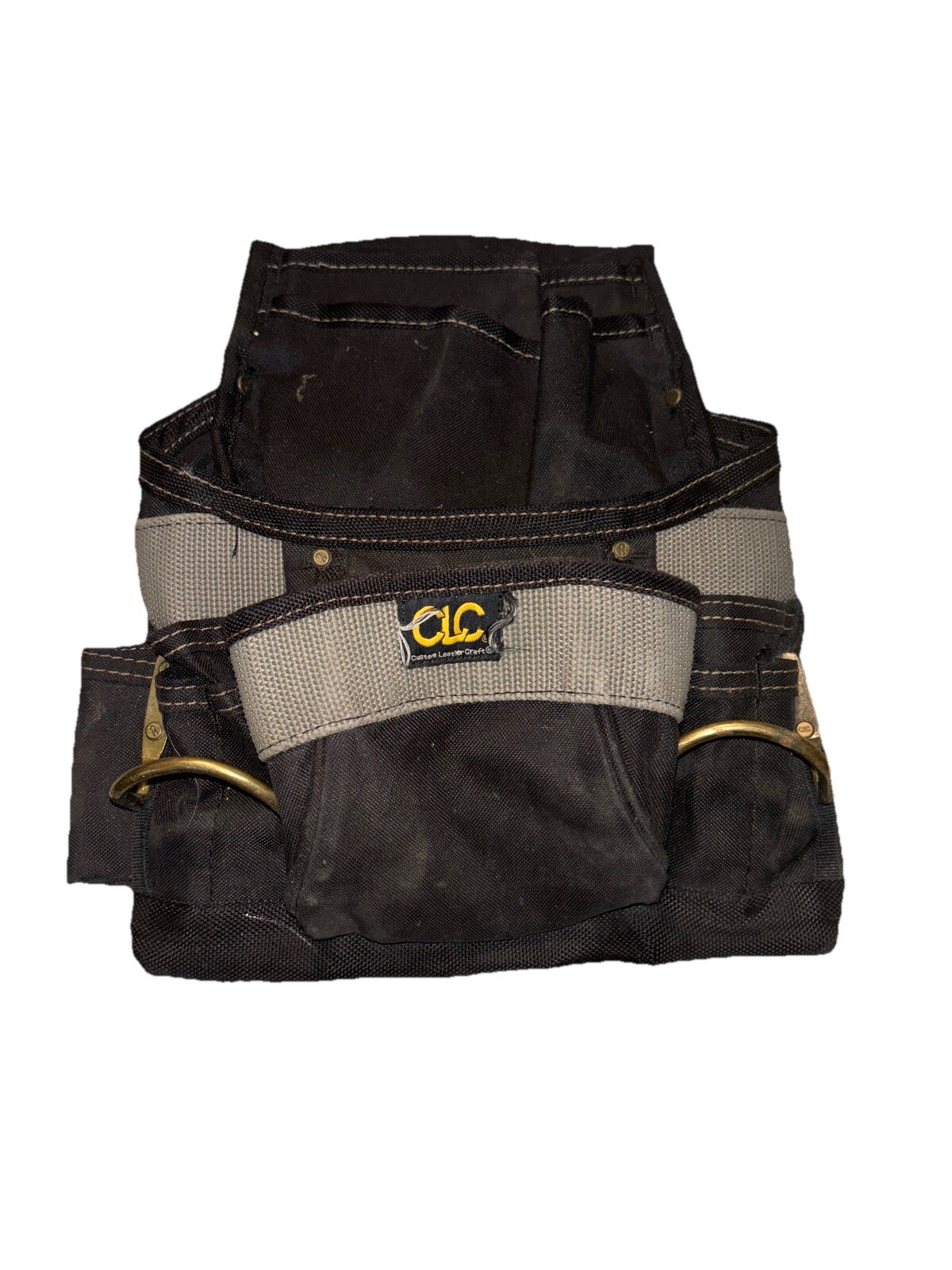 CLC 3 in. W X 12.75 in. H Polyester Tool Bag 8 pocket Black/Tan 1 pc