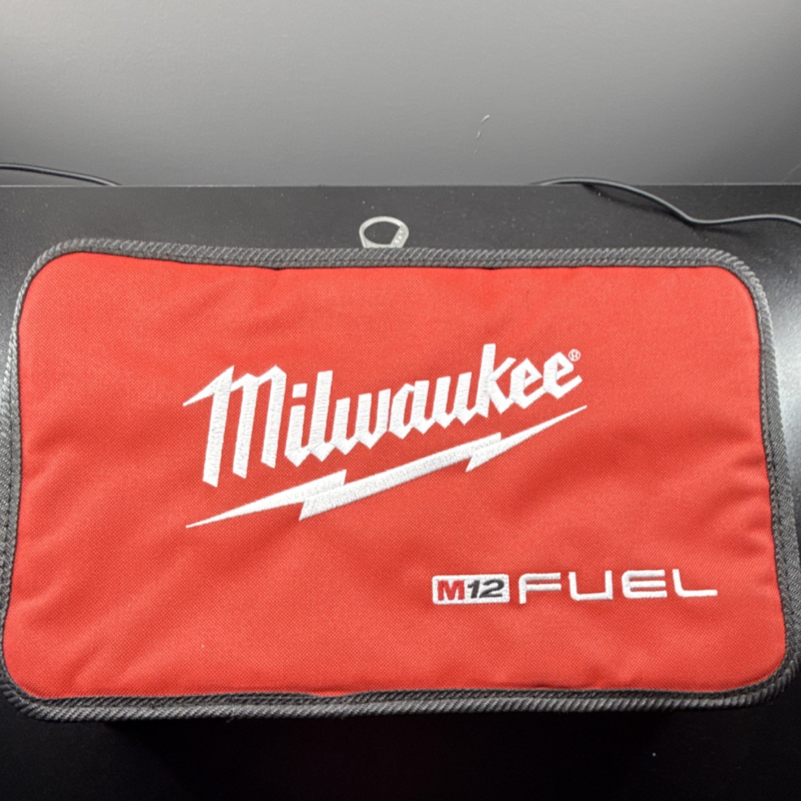 Milwaukee M12 FUEL Tool Bag Red Black with Handle Zipper Mesh Pocket