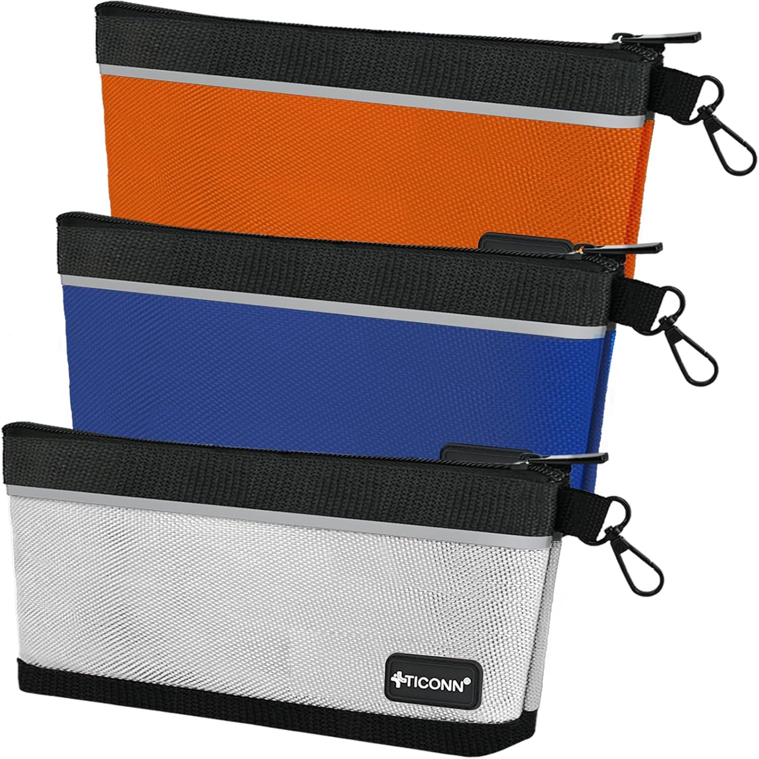 1680D Oxford Tool Pouch Zipper Waterproof Utility Bag Small 3 Pack – US