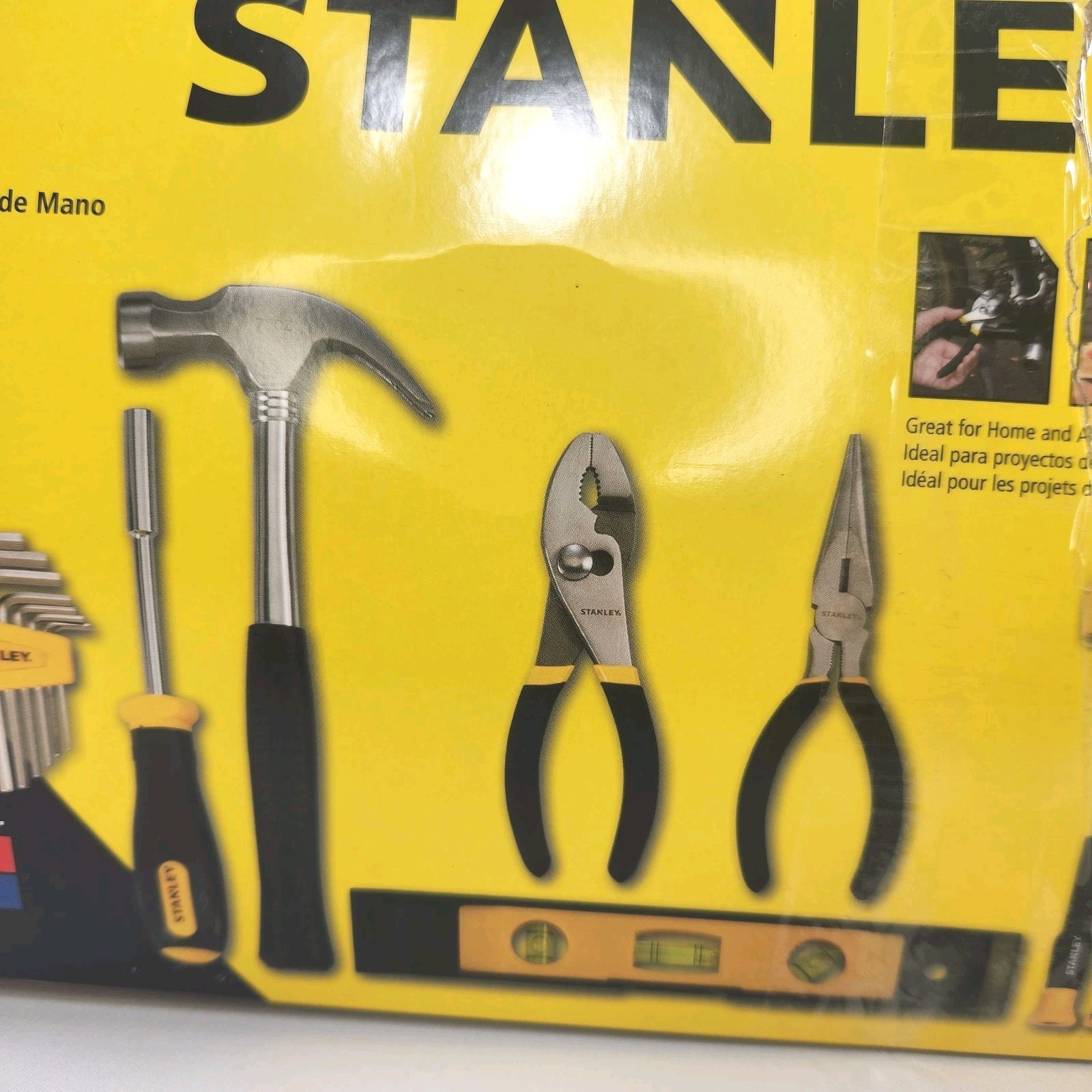 38 Pc. Stanley Hand Tools Set For Household STM17401 Yellow/Black Tote Bag