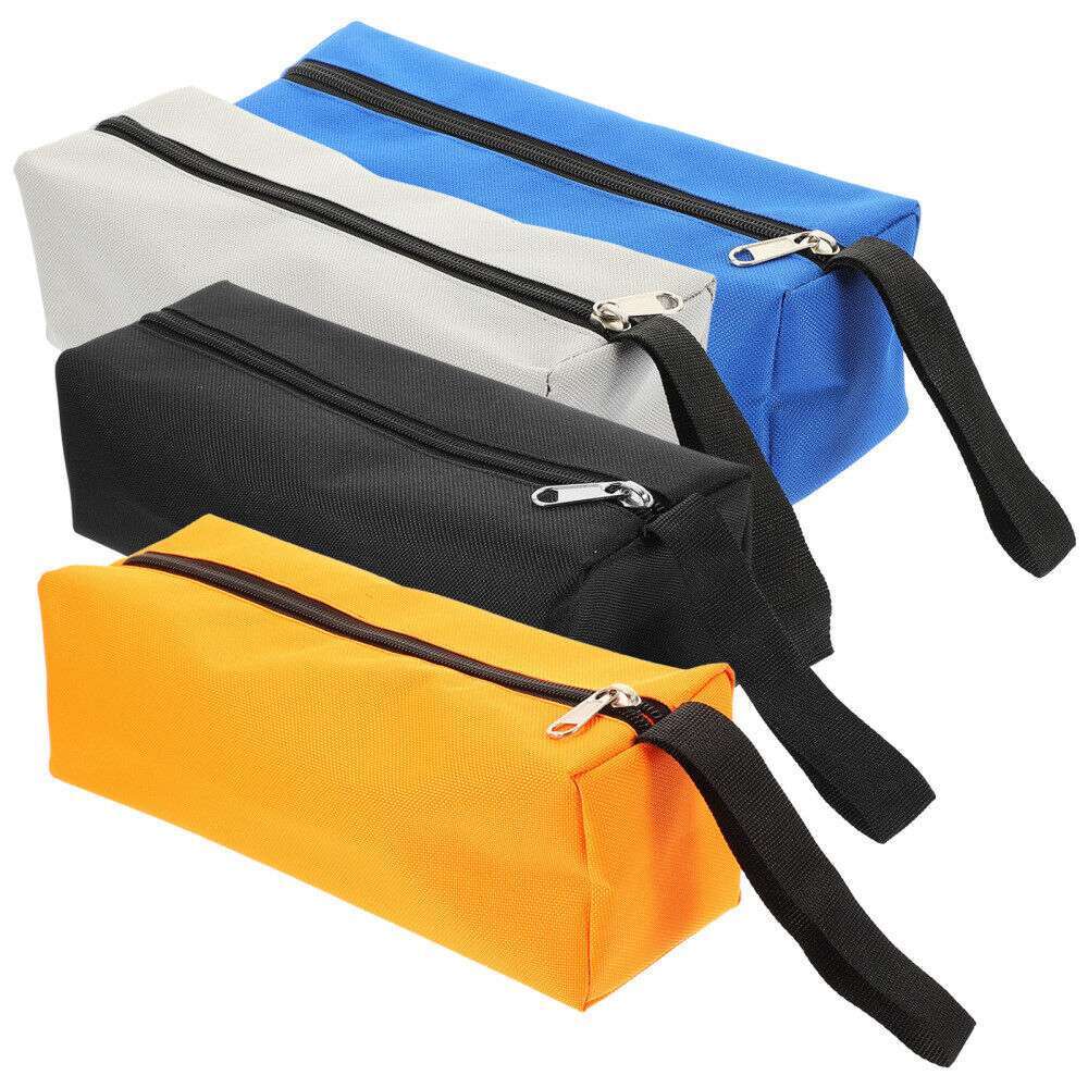 1-3pc Canvas Tool Pouch Bag Zipper Small Multipurpose Organizer Pouch Heavy Duty