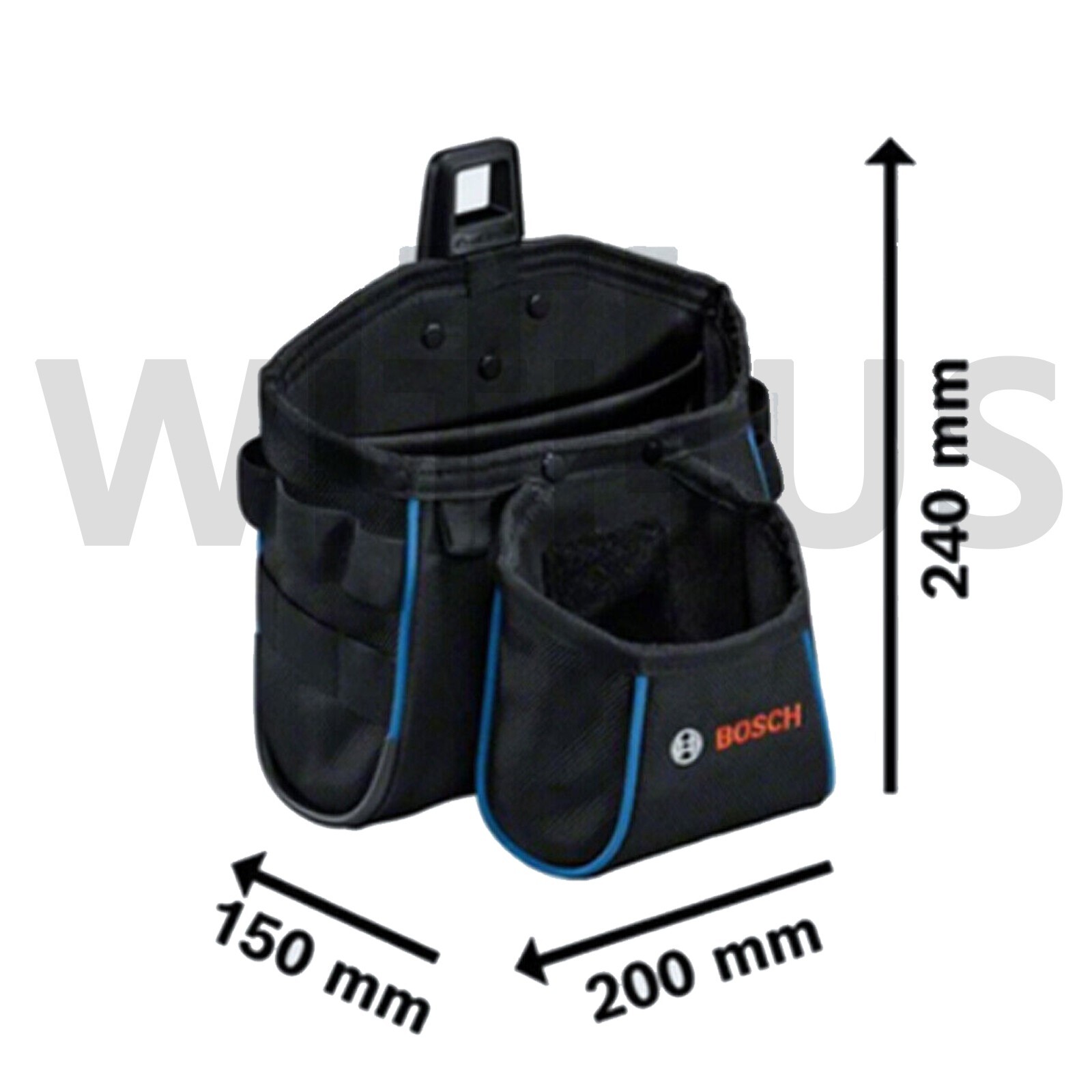 Bosch Professional Tool Belt 108 Kit Pouch/Holster ProClick High Ergonomic Fit