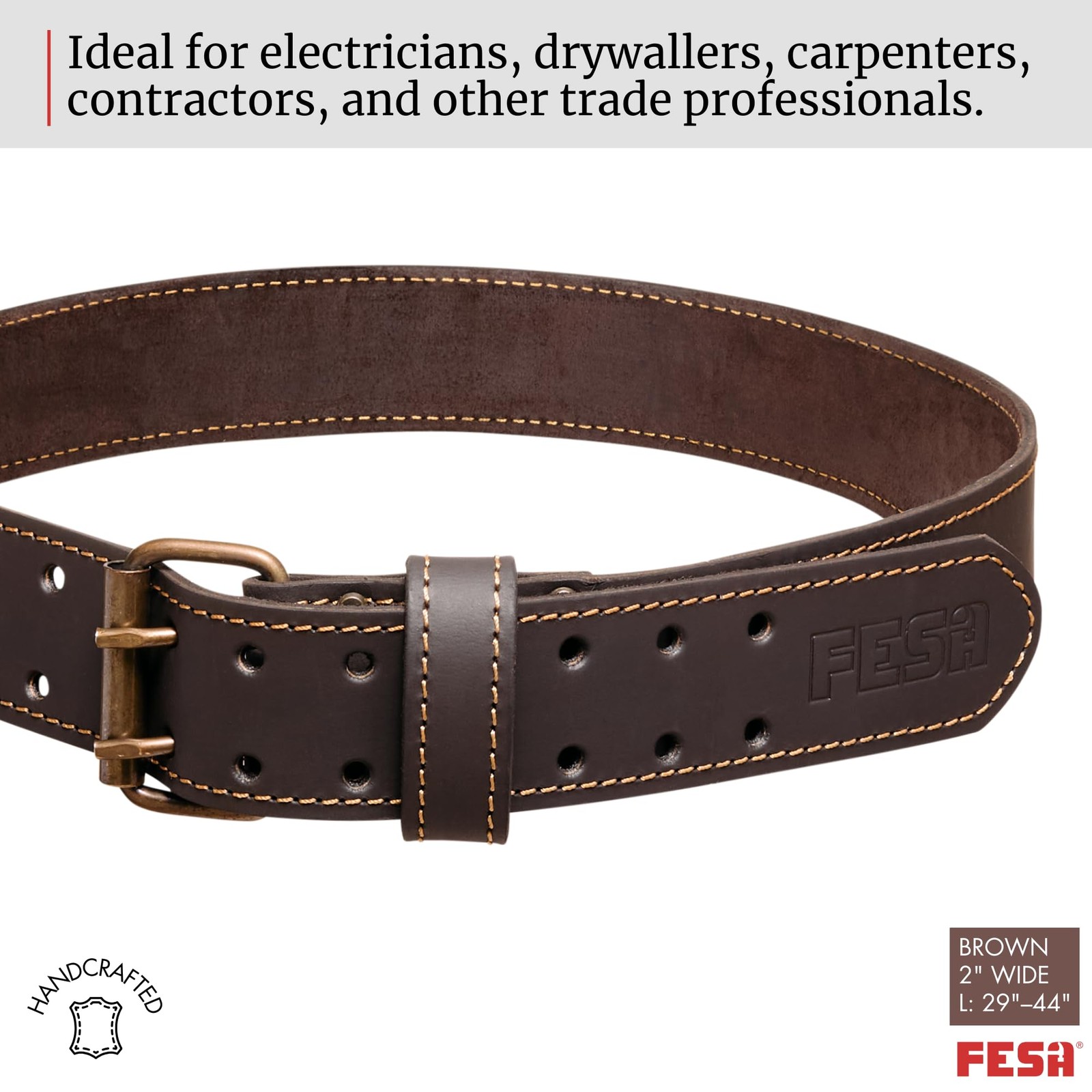 Mens Top Grain Leather Tool Belt Pouch Handcrafted Carpenter Professional Gear