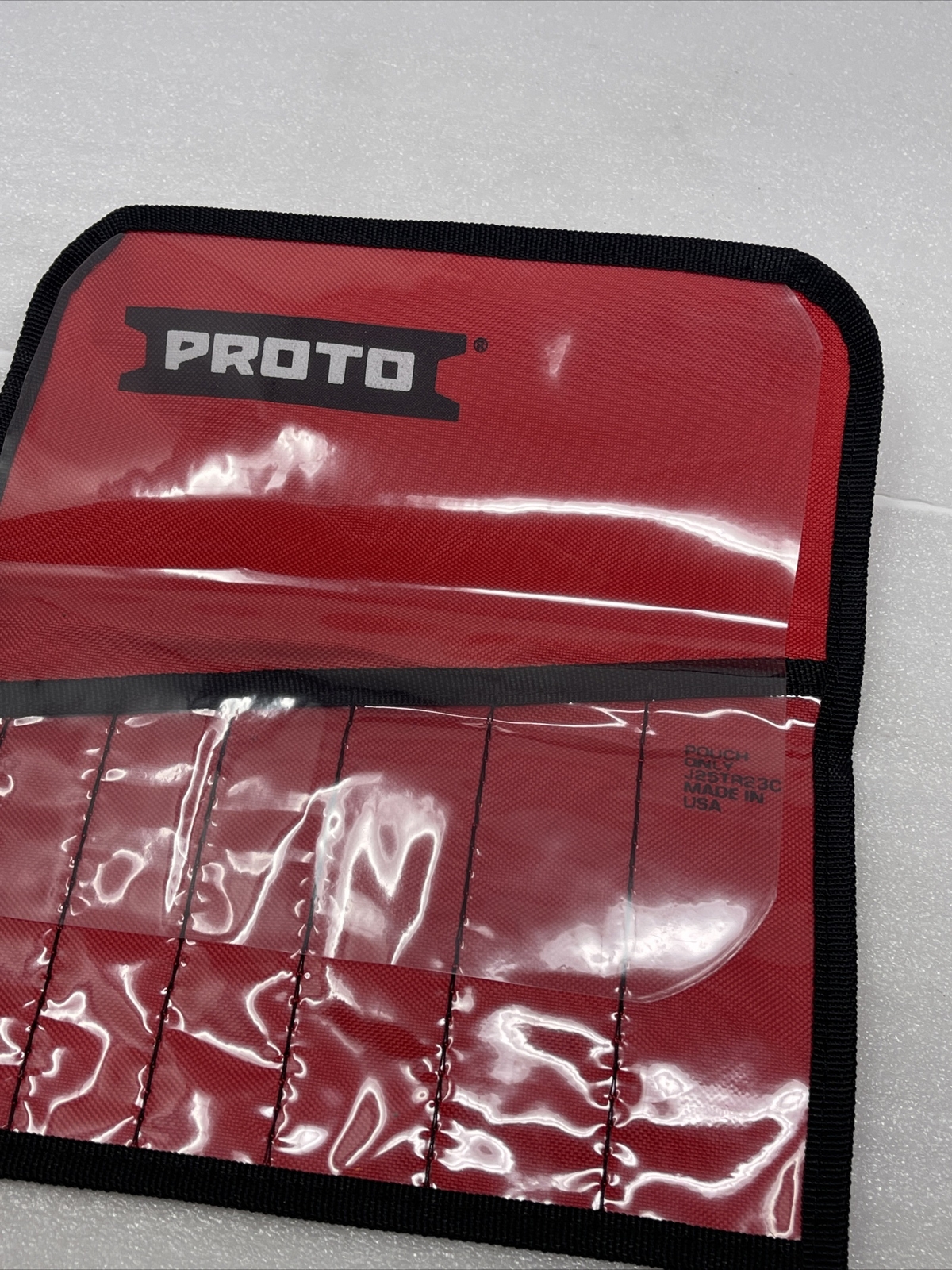 Proto J25TR23C Red Canvas 7 Pocket Tool Holder For J86BS2 Cold Chisels, New