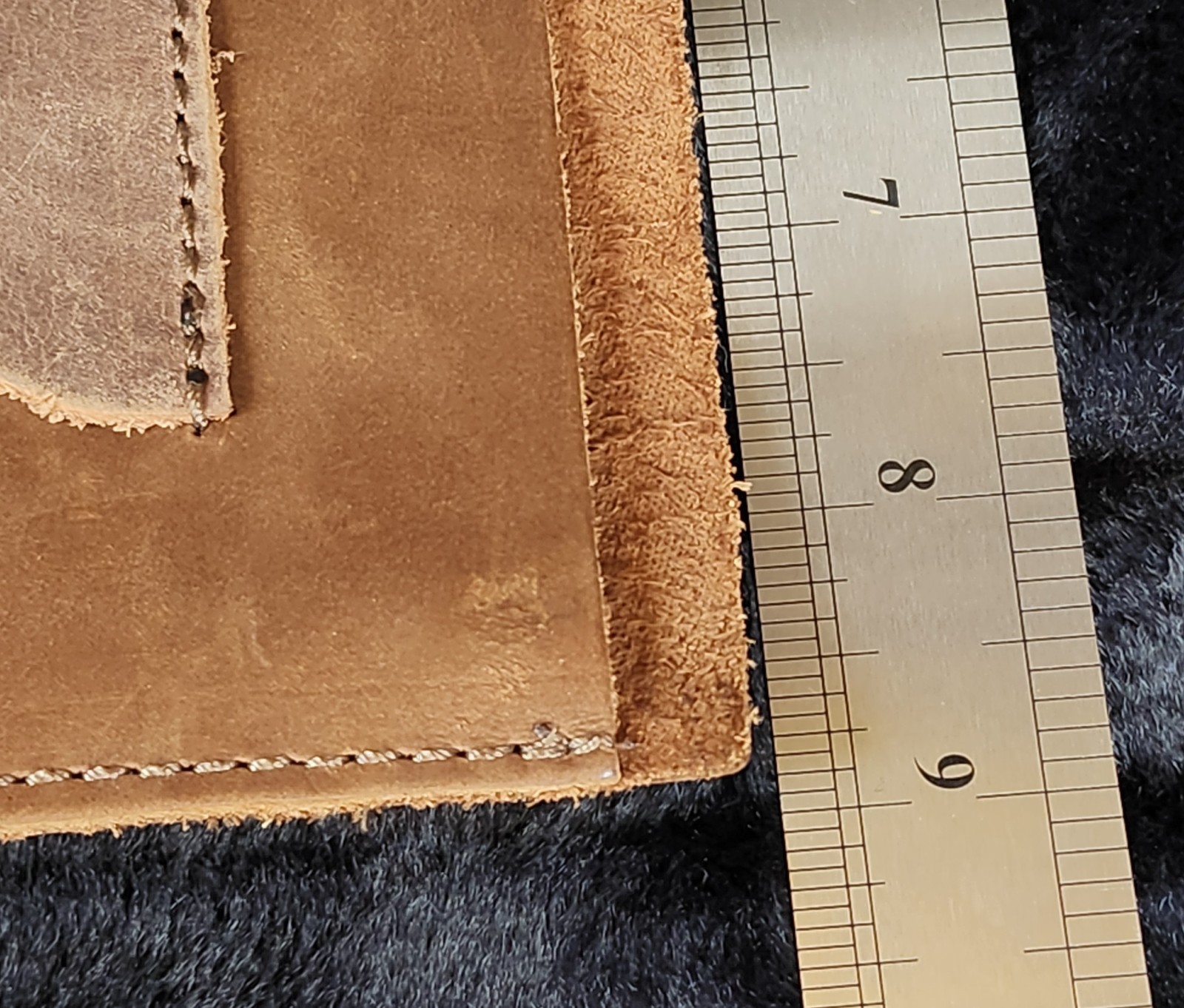 Hide & Drink Rustic Small Suede Tool Roll Up Bag 14 Slots and Pouch 14″ × 9″