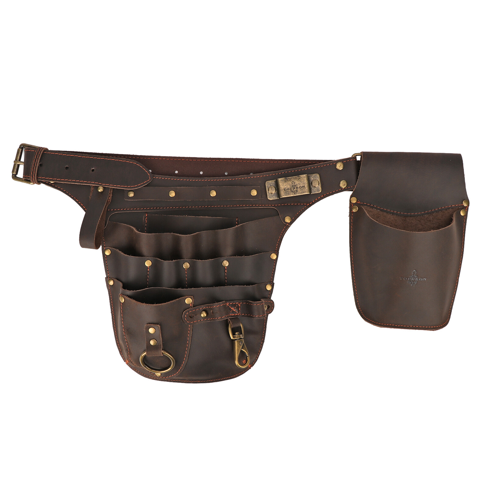 Leather Gardener Tools Belt Pouch Pruner Plier Holster Fruit Picking Hanging Bag