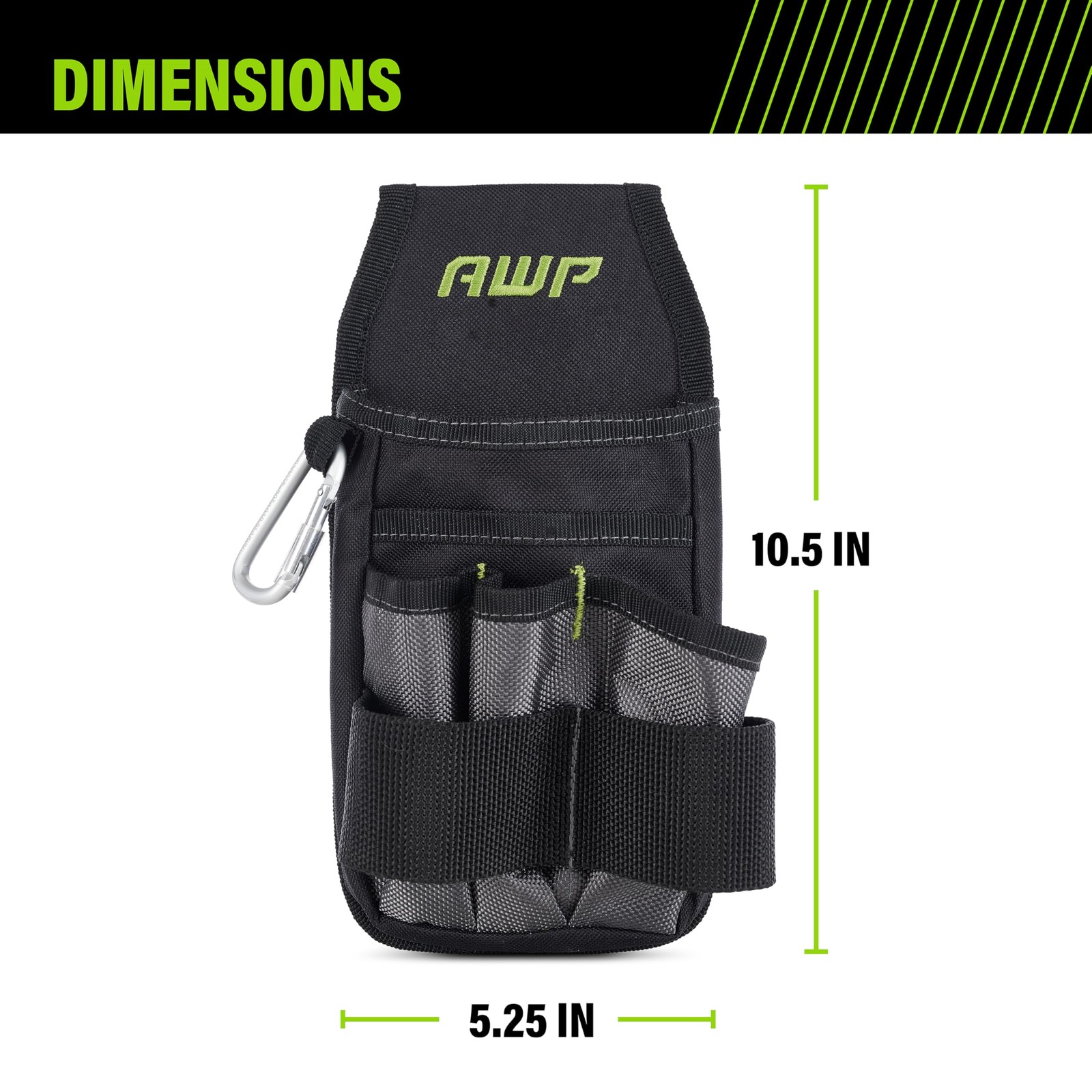 Professional Tool Pouch Electrician Multi Pocket Organizer Belt Bag 7 Pockets Po