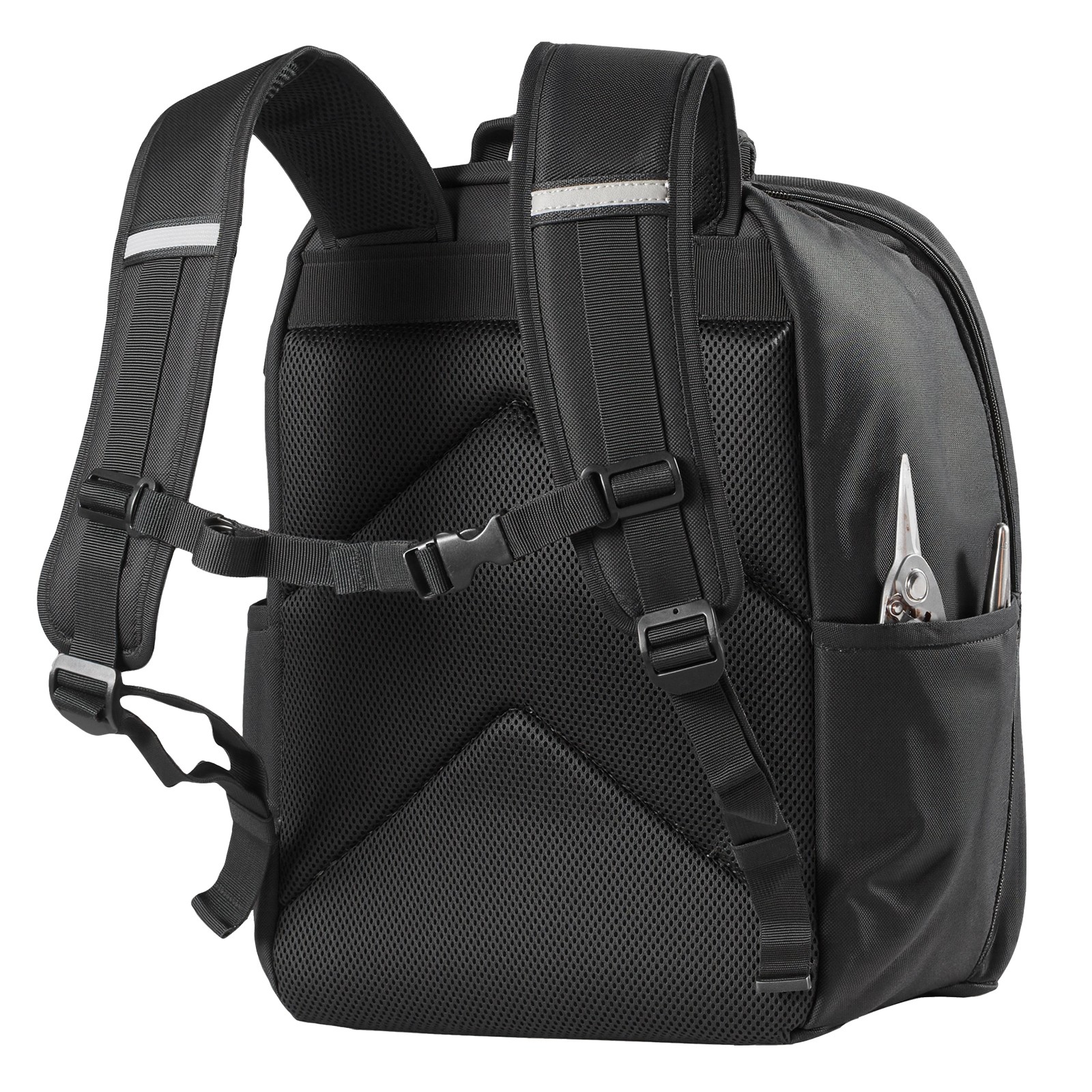 Tool Backpack 49 Pockets Tear-resistant Jobsite Backpack for Electrician