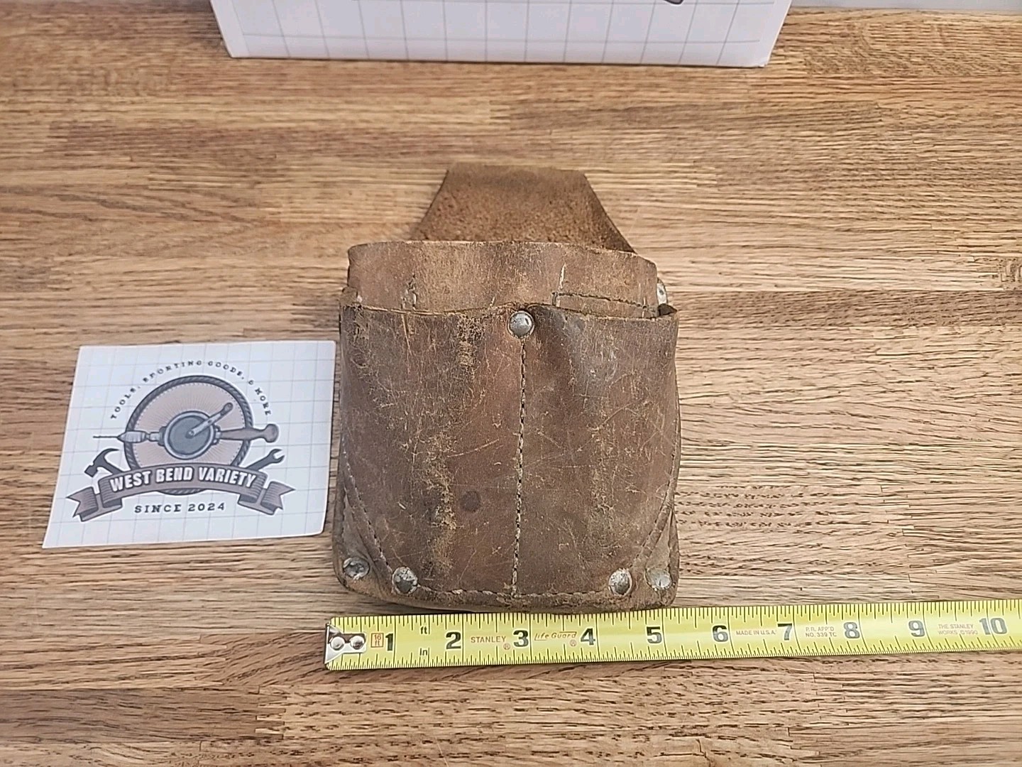 Vintage Western Electric Leather Tool Pouch, 168 Kit
