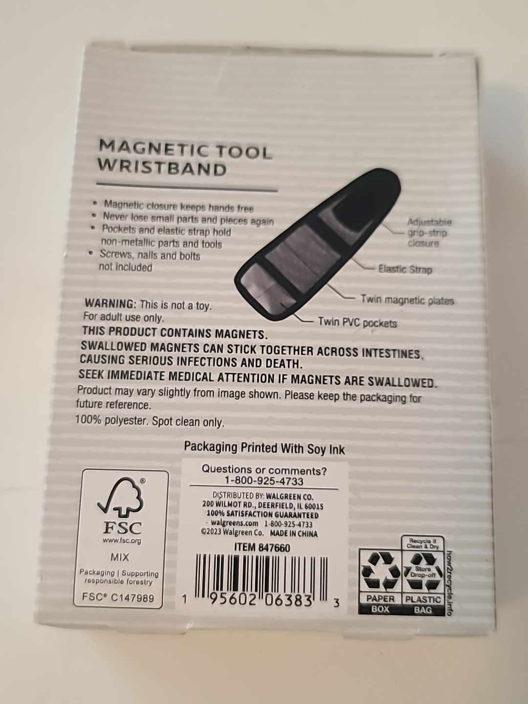 NIB Magnetic Wristband Modern Expressions