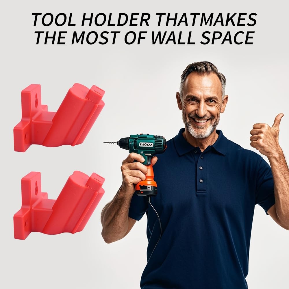 Battery Holder and Tool Holders Compatible Milwaukee M12 12V Wall Mount Plast…
