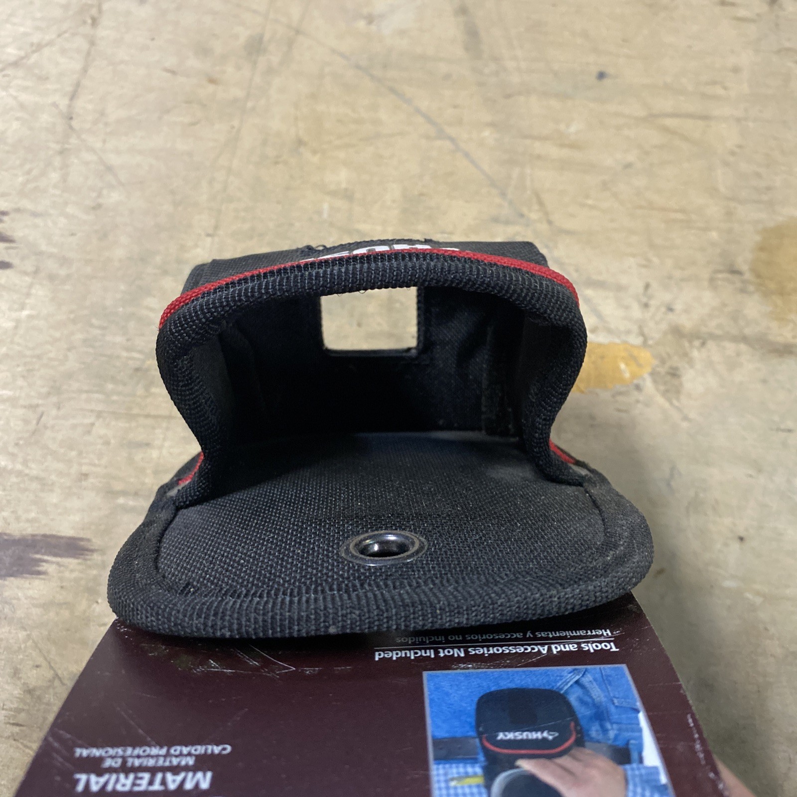 Husky 4.5 in Clip On Tape Measure Tool Belt Bag Pouch Polyster Black 246568