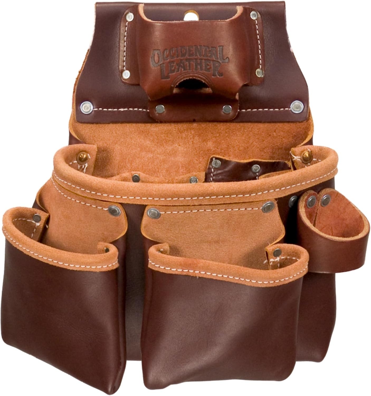 Occidental Leather 3 Pouch Pro Tool Bag with Tape Holder