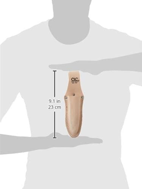 Durable CLC 767 Tan Leather Tool Holder with Slip Pocket – Heavy Duty Design
