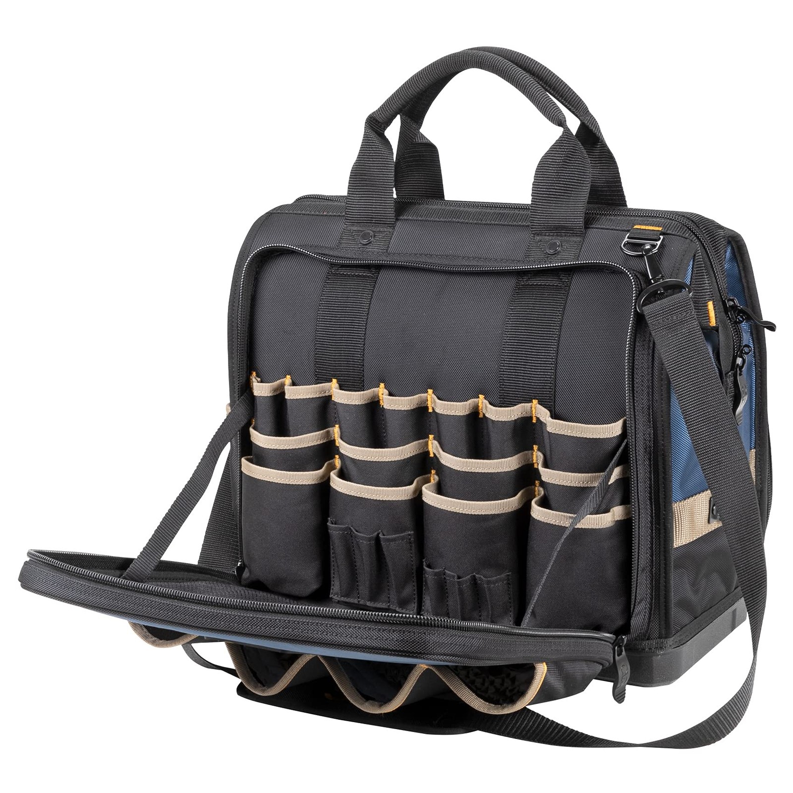 CLC Work Gear PB1543 17 Molded Base Multi-Compartment Technician’s Tool Bag