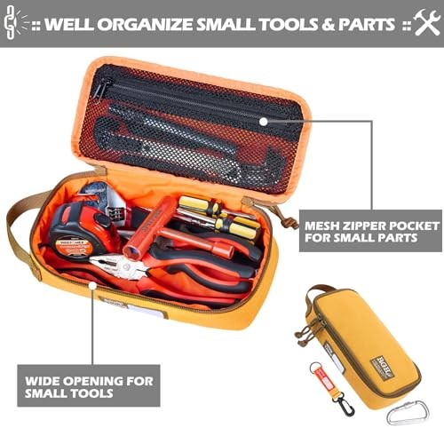 Rough Enough Small Tool Bag Pouch Canvas Portable Tool Box Organizer Case with