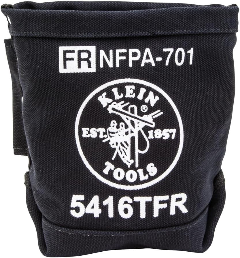 Durable Flame-Resistant Canvas Bolt Bag, 5x10x9-Inch with Tunnel Loop Connection