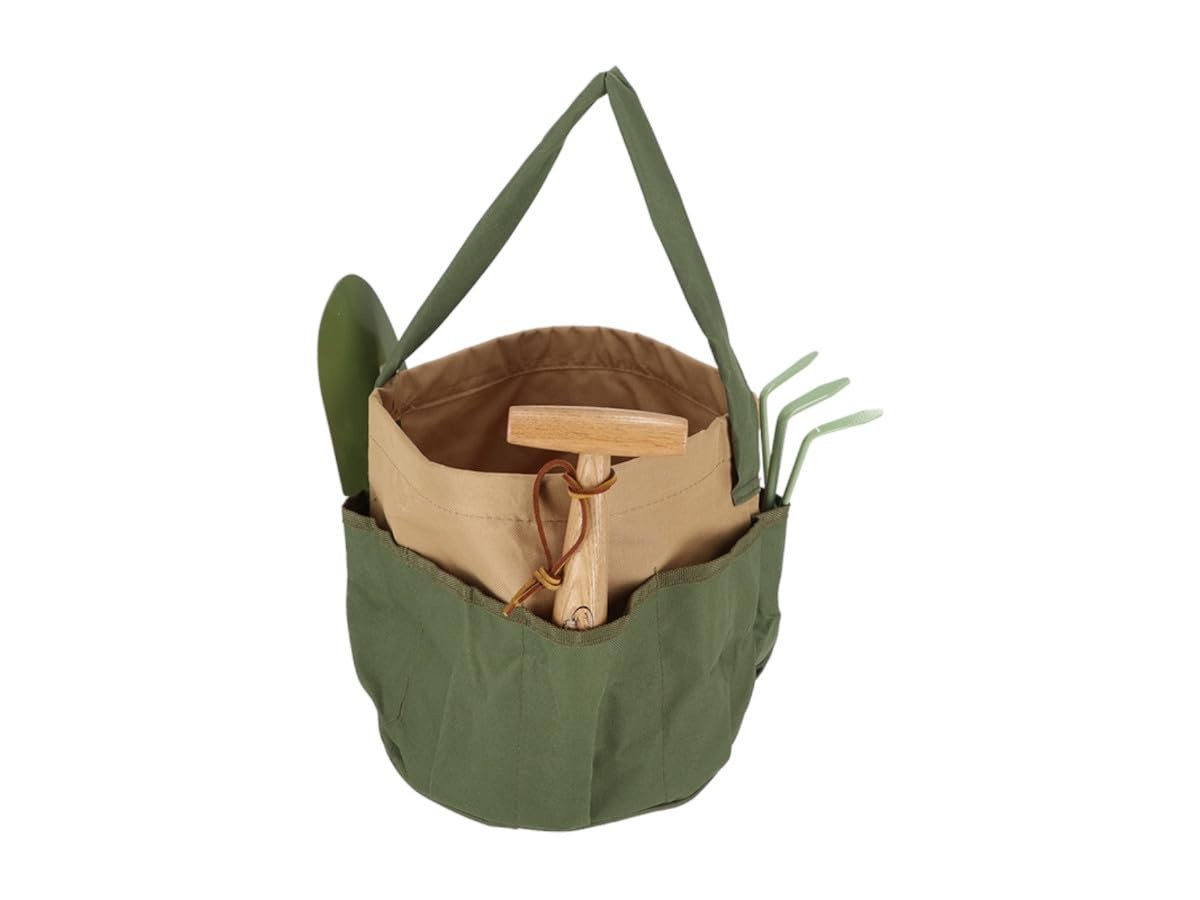 Canvas Round Tool Bag for Garden and Outdoor Use – Durable and Spacious