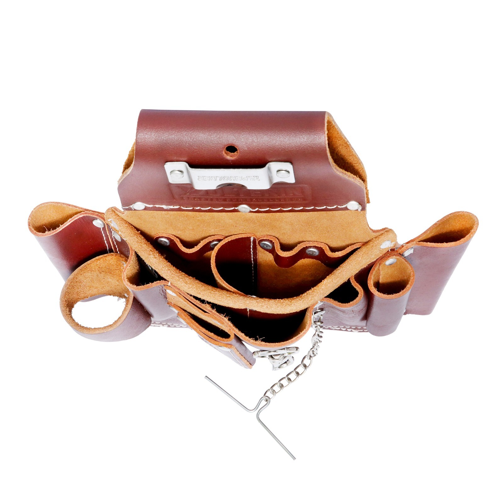 Electrician Pouch, Leather Electrician Tool Belt Pouch, 8 Pockets Pouch for Men
