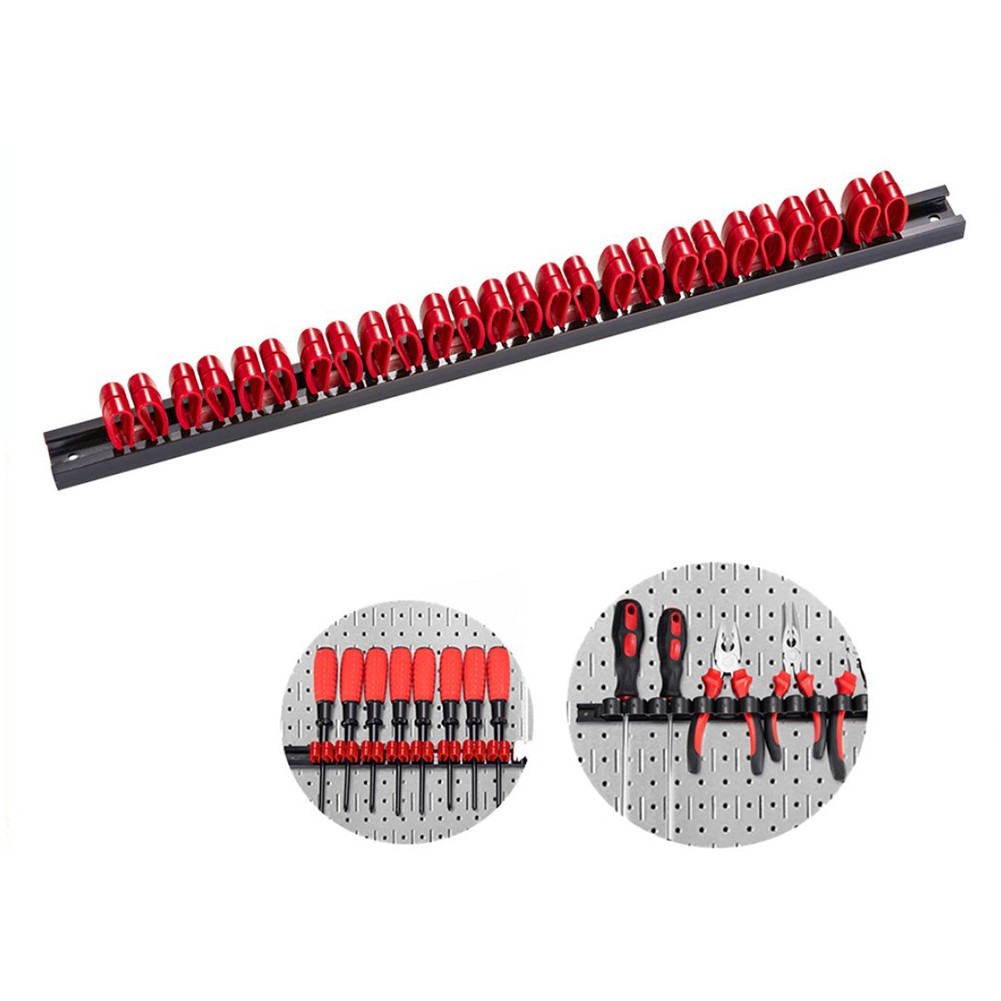 Efficiently Designed Wall Mount Tool Holder for Screwdrivers and Wrenches