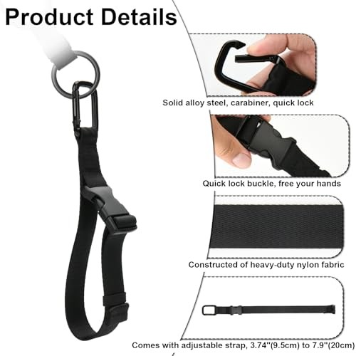 Electrical Tape Holder for Tool Belts – Thong with Strap Carabiner Clip