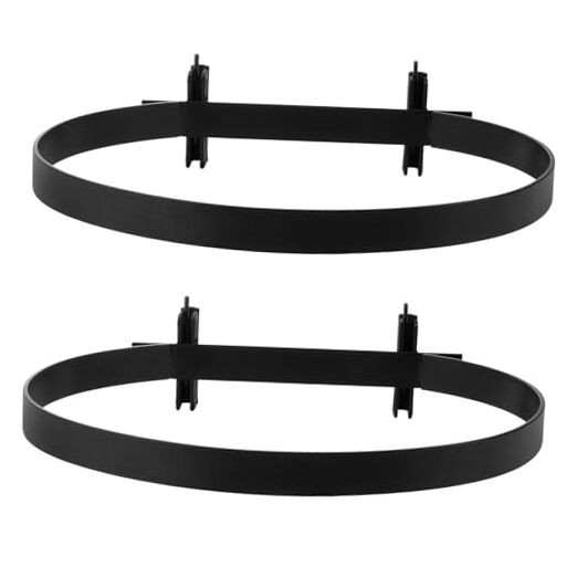 E-Track Bucket Holder for 5 Gallon Buckets, Heavy Duty Steel Track Pack of 2