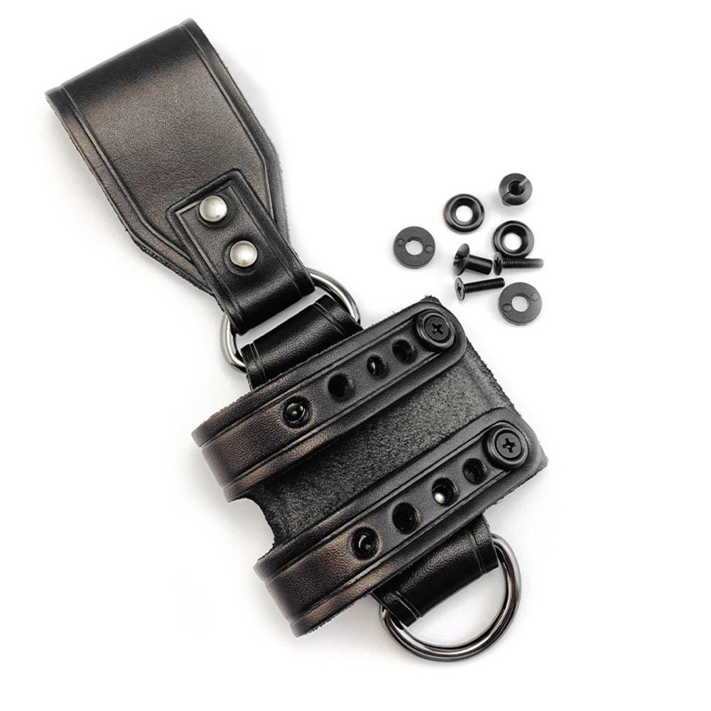 K Sheath Belt Buckle Made from Premium Vegetable Tanned Cowhide Leather Black