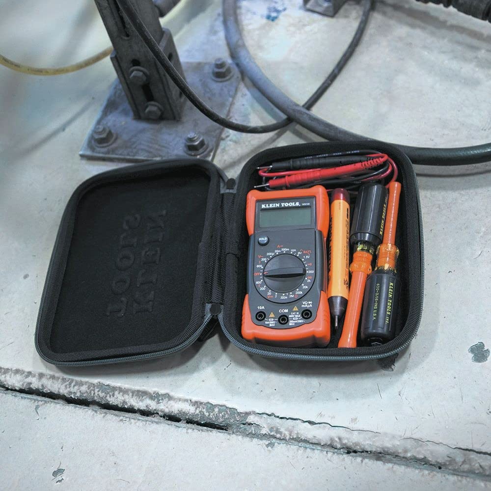 Klein Tools 5184 Hard Case for Tools, Medium, Black with Gray and Orange Trim