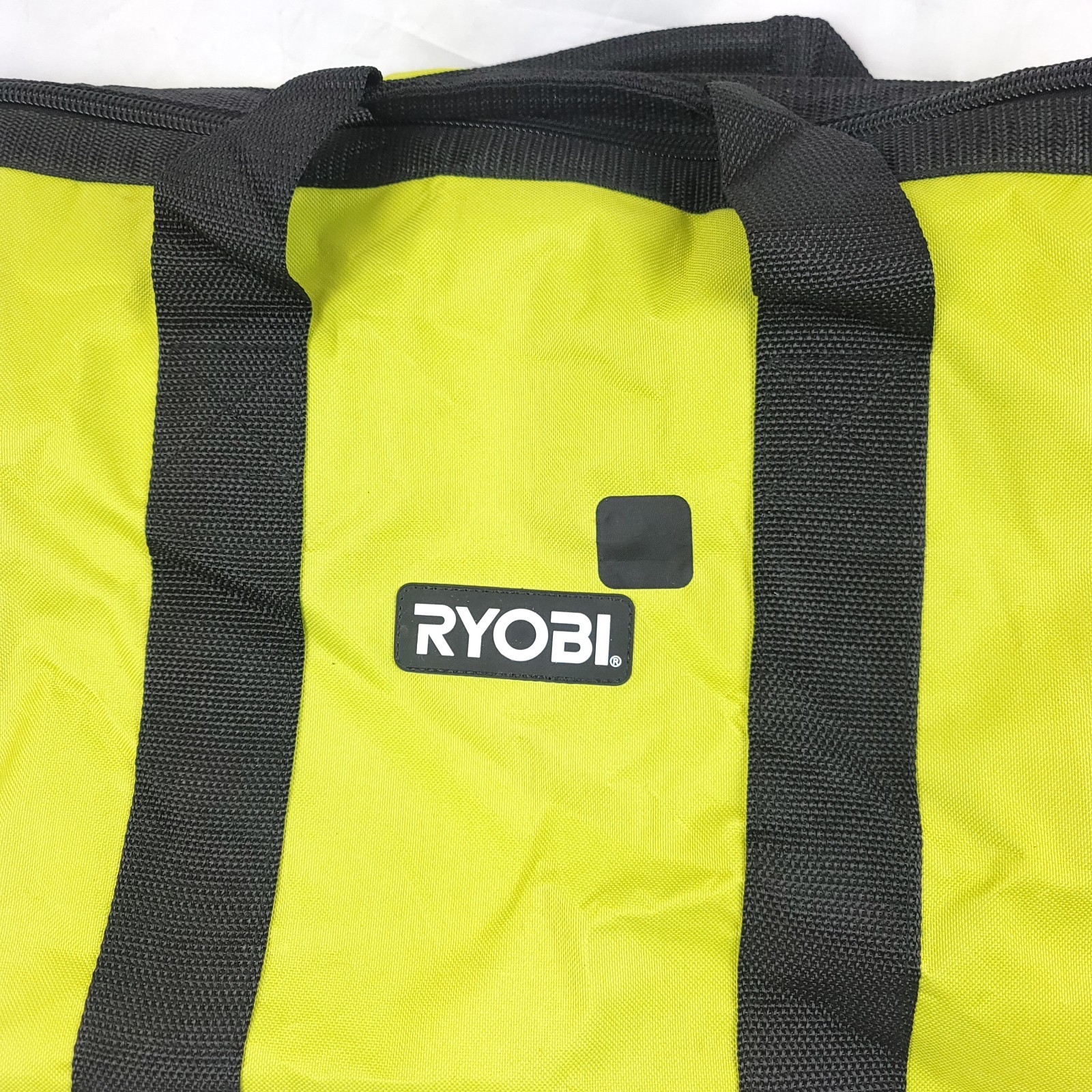 RYOBI X-Large 18″ x 12″ x 14″ Wide-Mouth Contractor Tool Storage Bag Neon Green