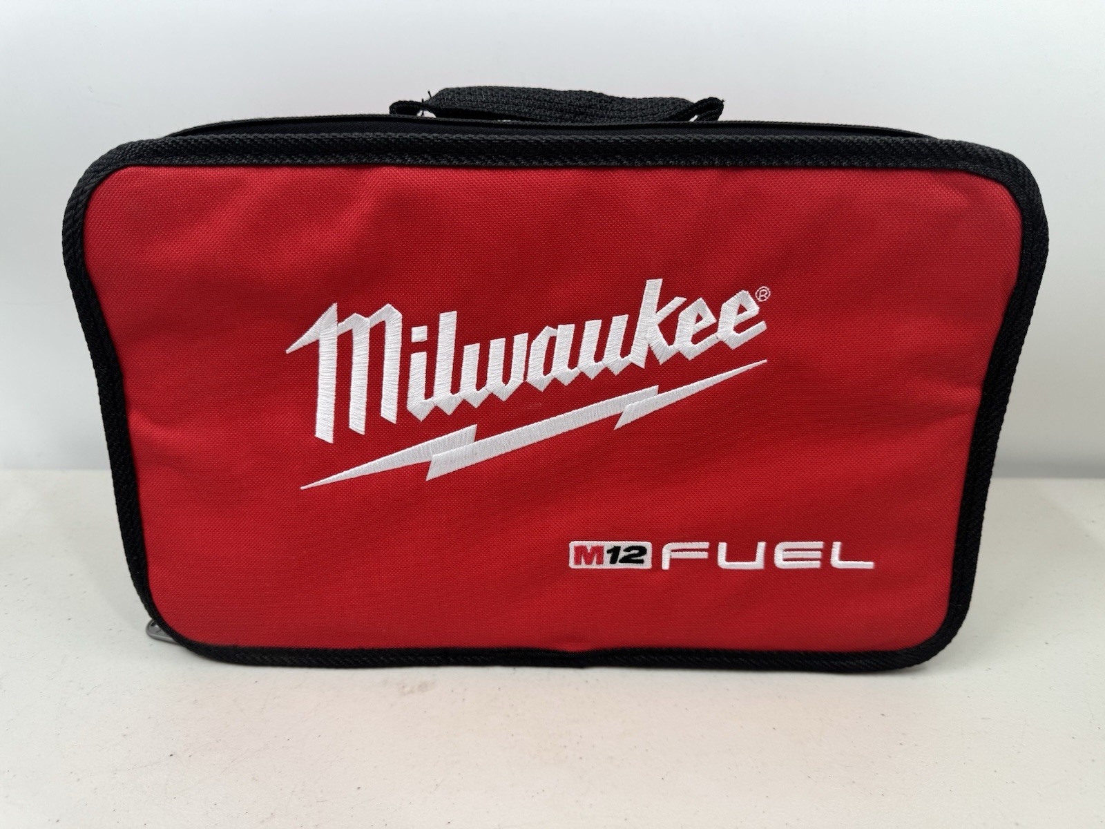 Milwaukee M12 Fuel Soft Case Tote Tool Bag Empty Red Black Tough Fabric