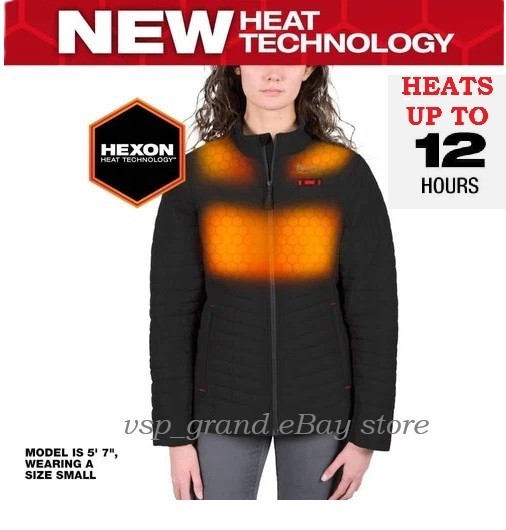 MILWAUKEE WOMEN’S HEATED AXIS BLACK JACKET KIT WITH 3.0 BATTERY & CHARGER, LARGE