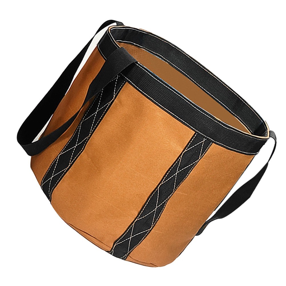 Electrician’s Must Have Large Round Tool Bag Made of Sturdy Oxford Material