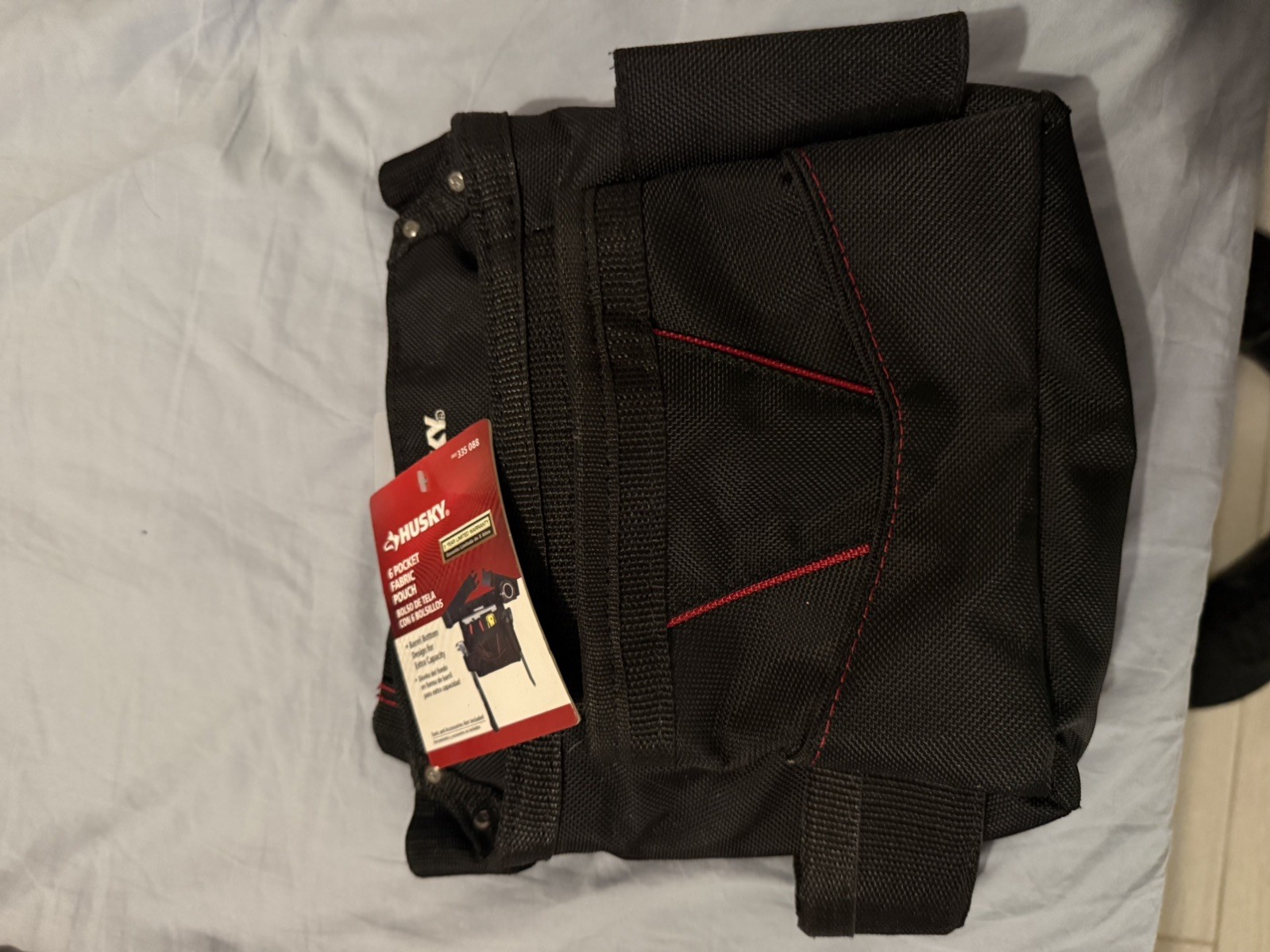 Husky 6-Pocket Black Tool Belt Pouch