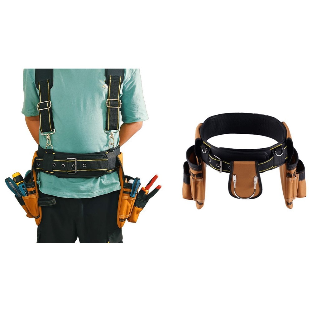 Oxford Tool Belt Carpenter Pouch Set Reinforced Stitching Extra-wide Belt Design