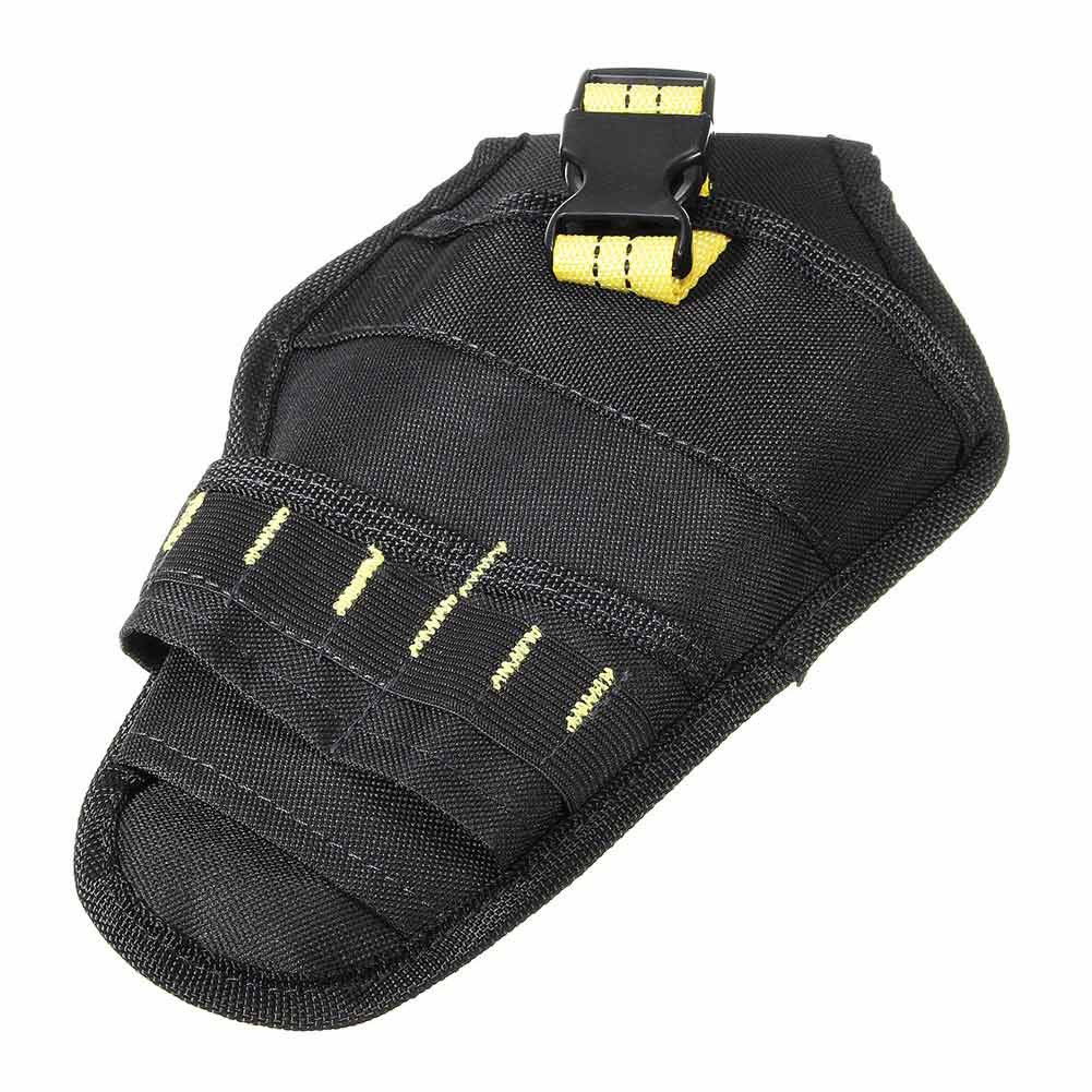 Drill Holster Tool Belt Heavy Duty Pouch Bit Holder Hanging Waist Bag Black