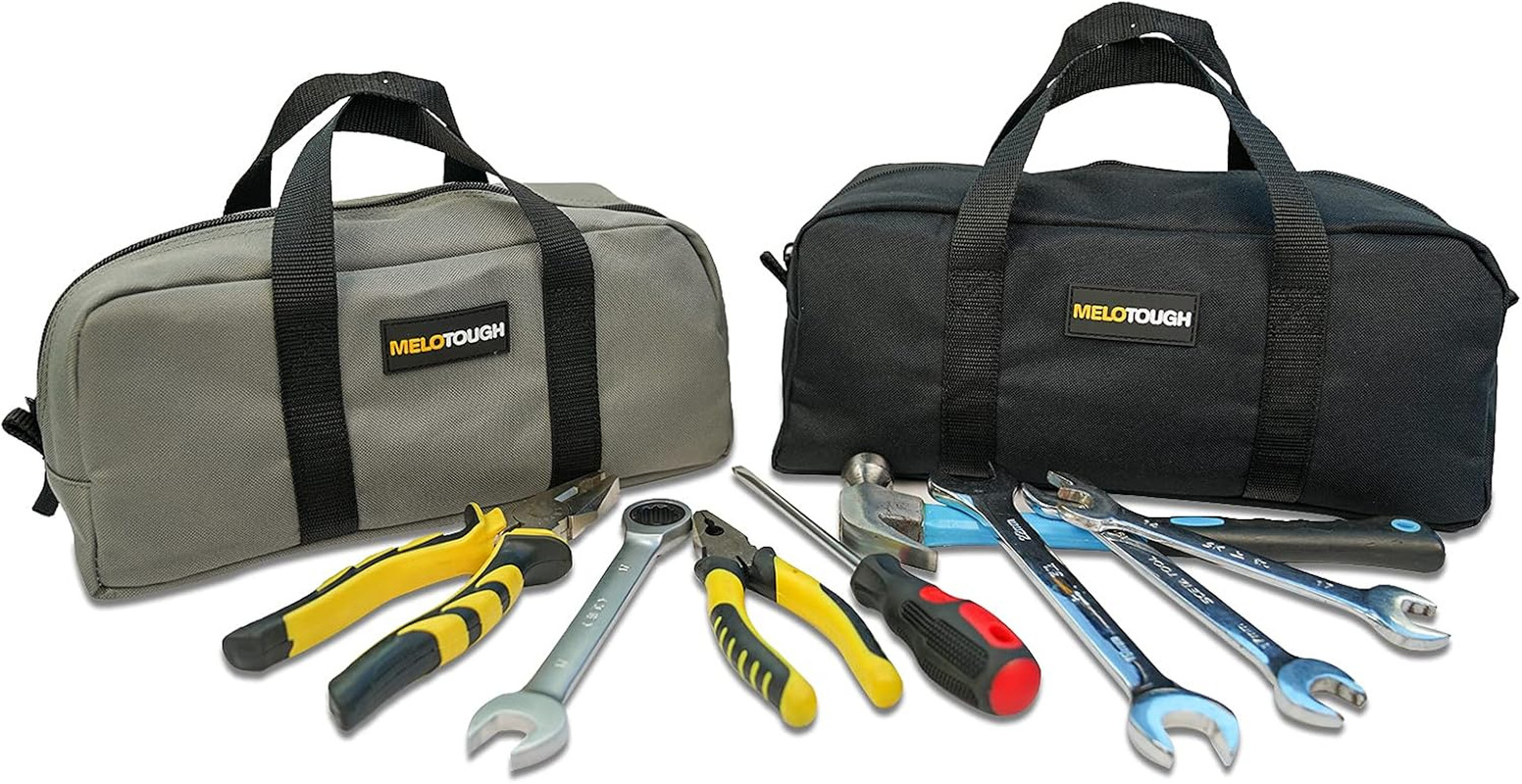 Utility Tool Tote Bag Combo Kit-Includes 2 Medium Tool Organizer Bags for Electr