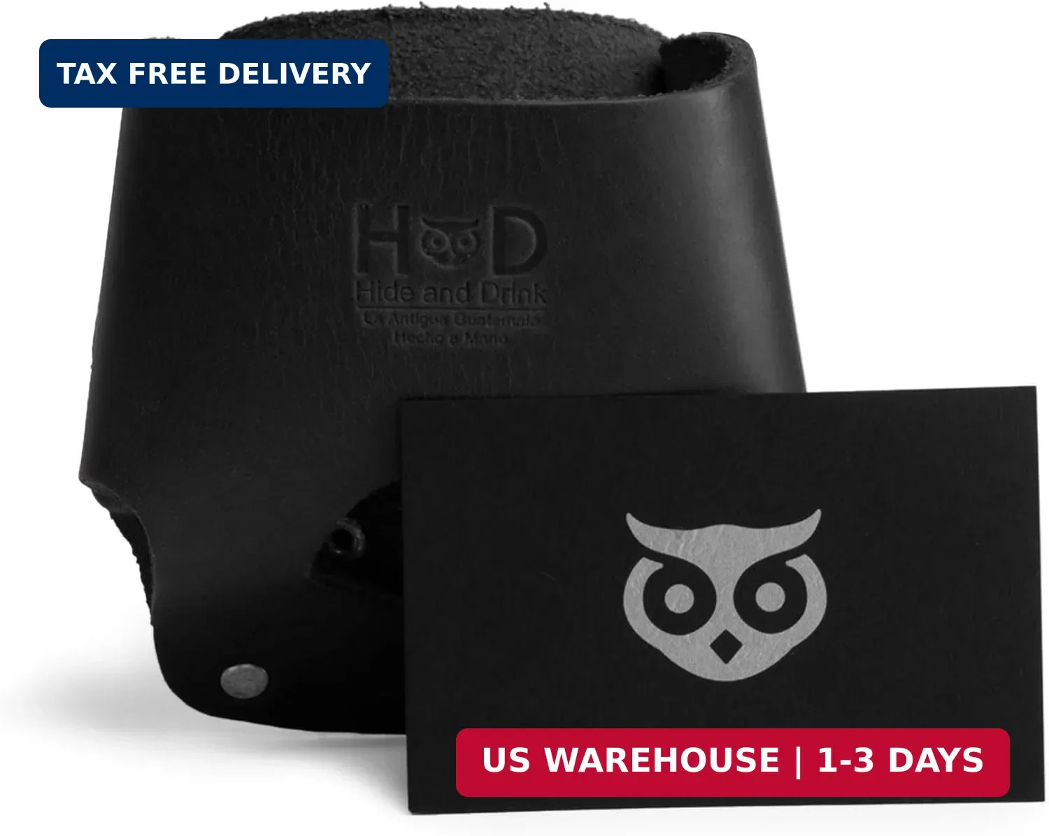 Hide & Drink, Large Tape Measure Holder, Tool Holster w/Easy Belt Loop for Handy
