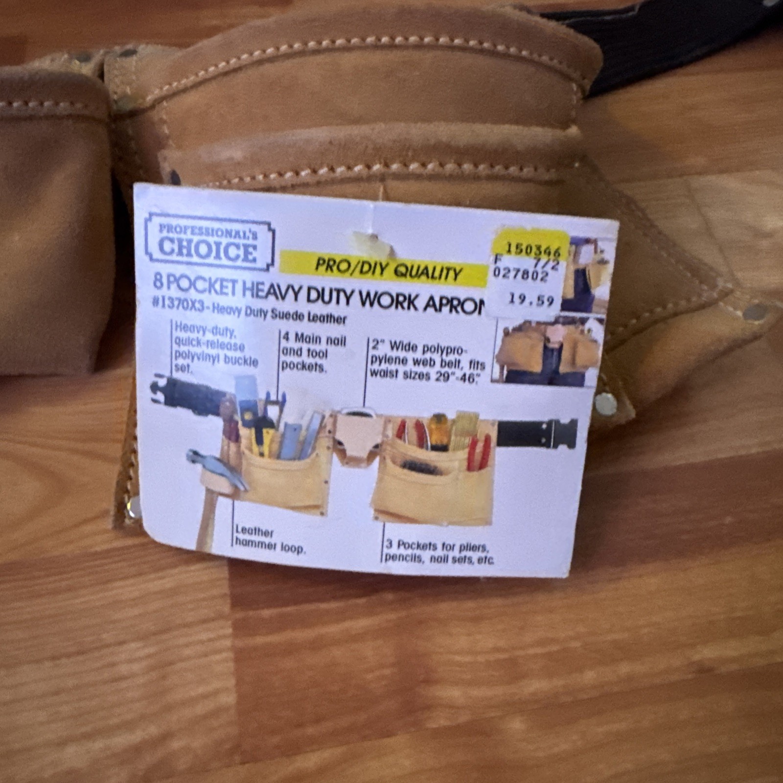 Professional’s Choice #1370×3 CONSTRUCTION APRON 8 POCKETS , SIZE 29-46″