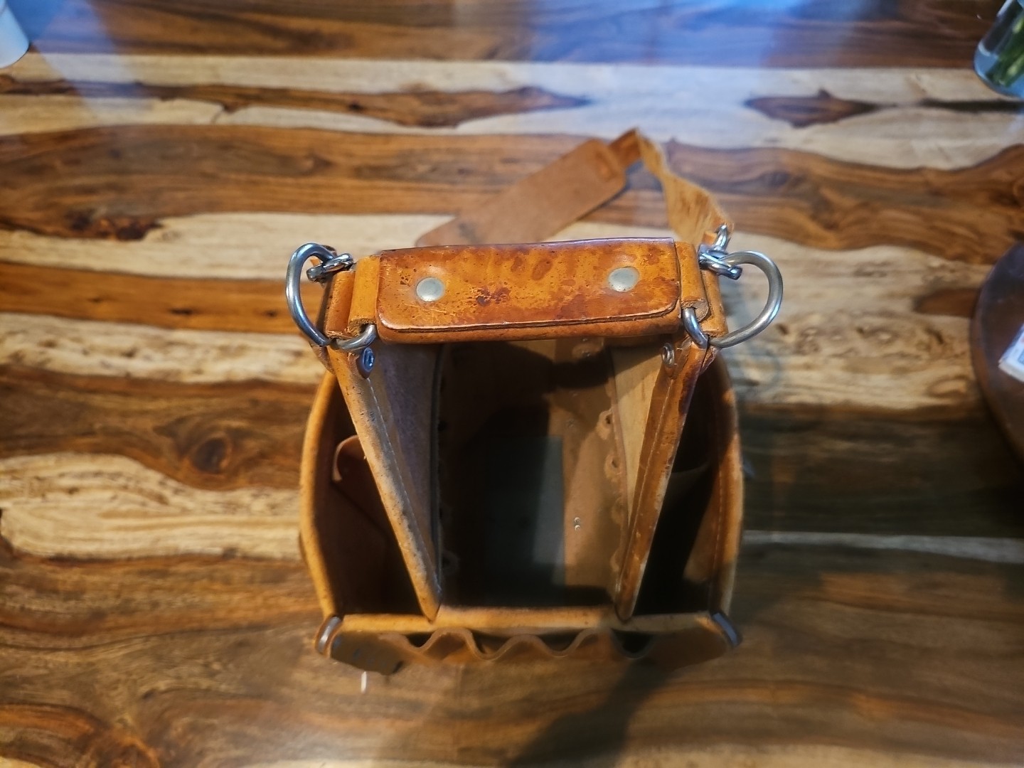 Ideal Tuff Tote 35-975 Leather Electrician Tool Bag Lineman Hand Crafted