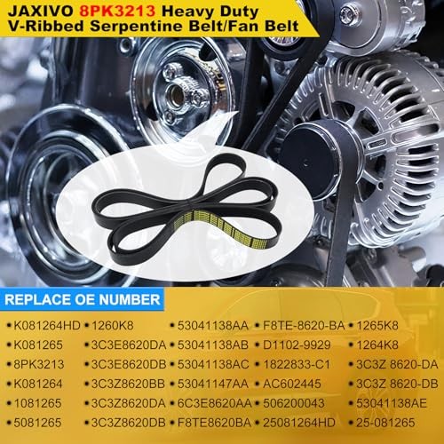 8PK3213 Heavy Duty V-Ribbed Serpentine Belt/Fan Belt for 8PK3213-3213mm belt