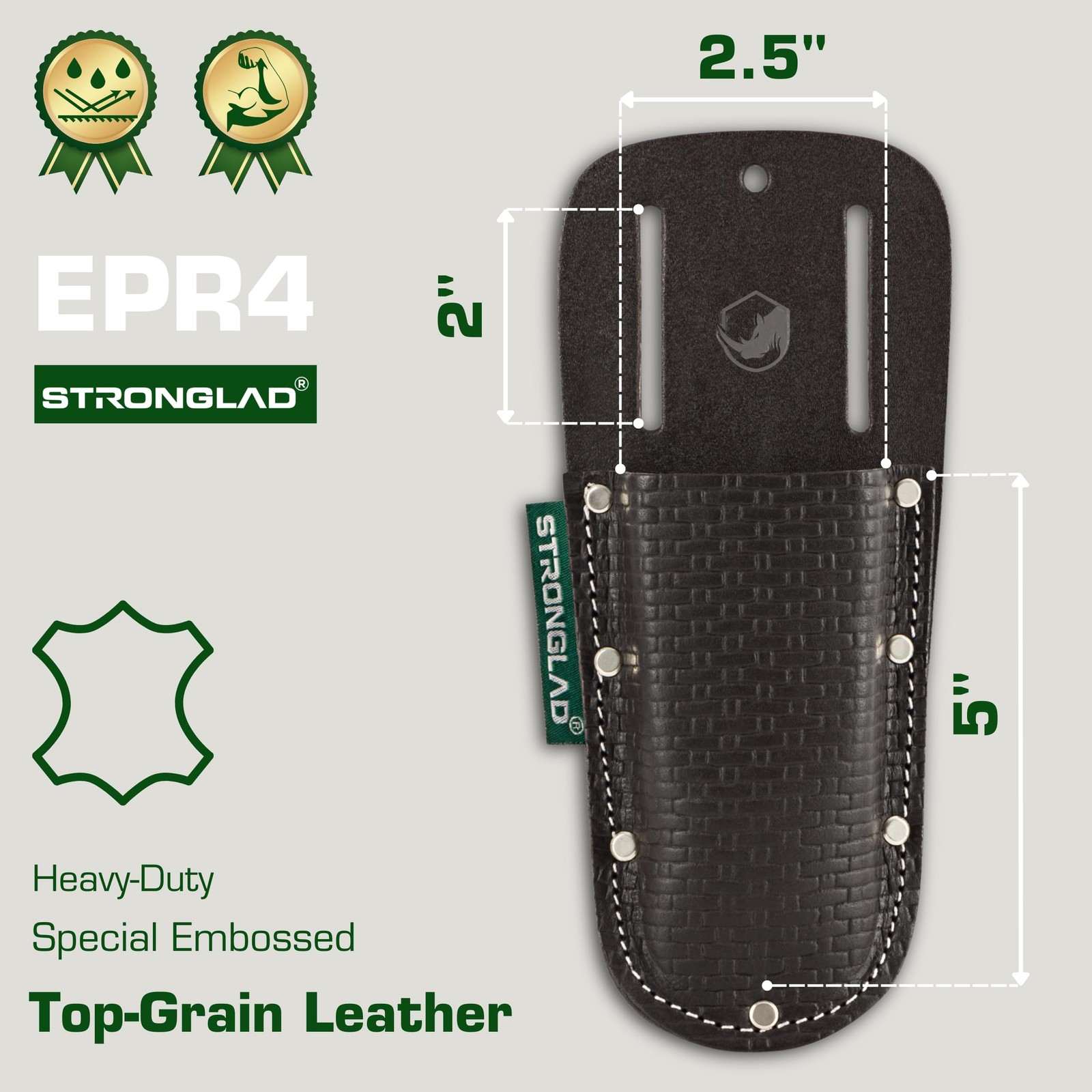 Pliers Holster – Leather Tool Holder for Belt, Fits 2 Quick Access Pouch | Bu…