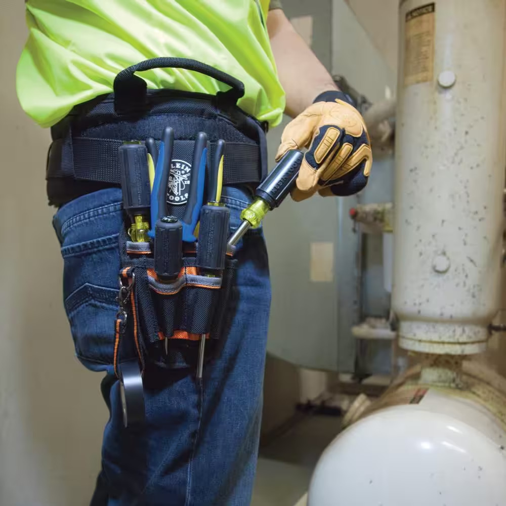 Tradesman Pro 5-1/2 In. 9-Pocket Small Tool Holster in Black